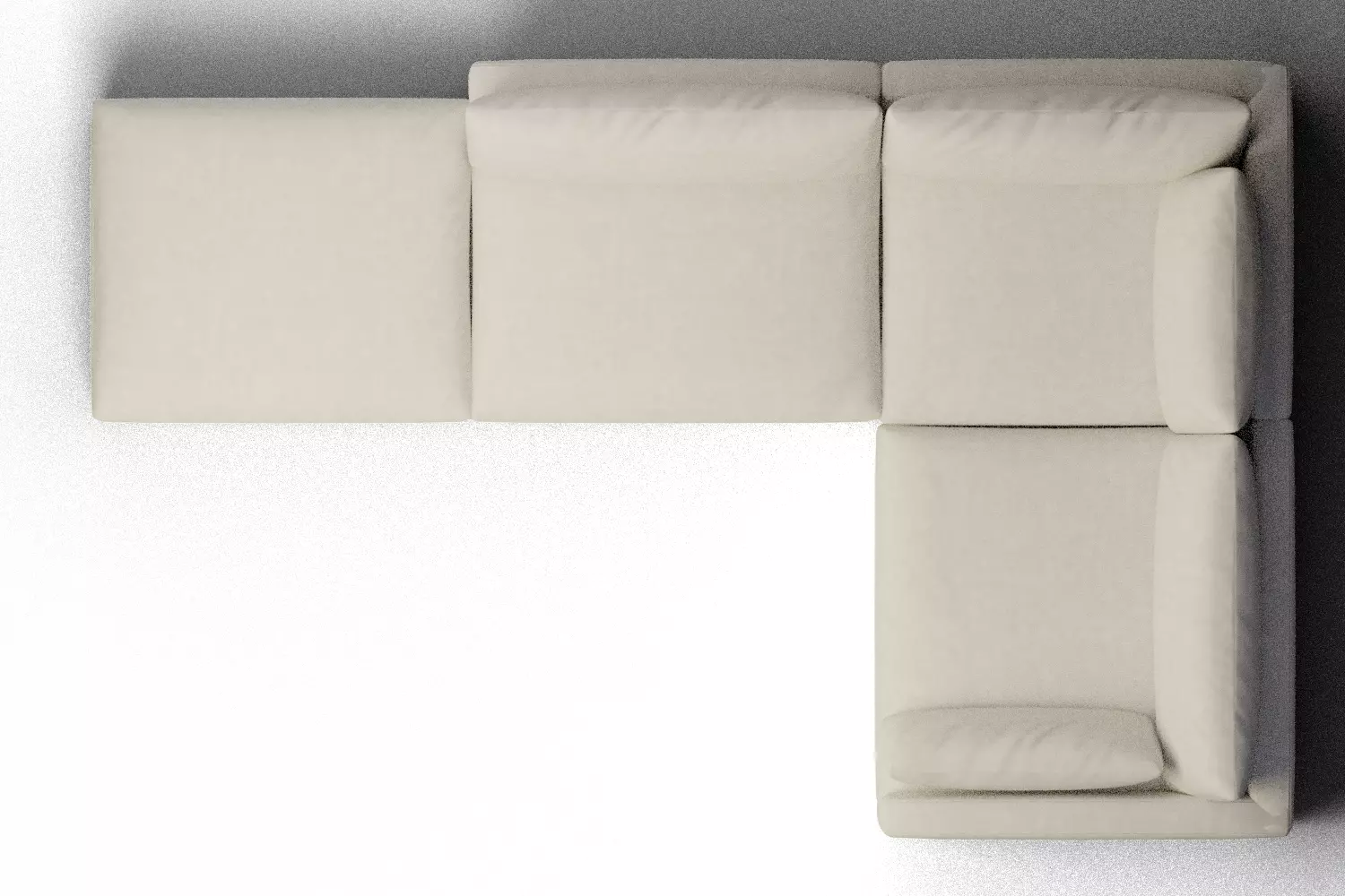 Unwind 4 Piece Slipcovered Sofa 3D model_12