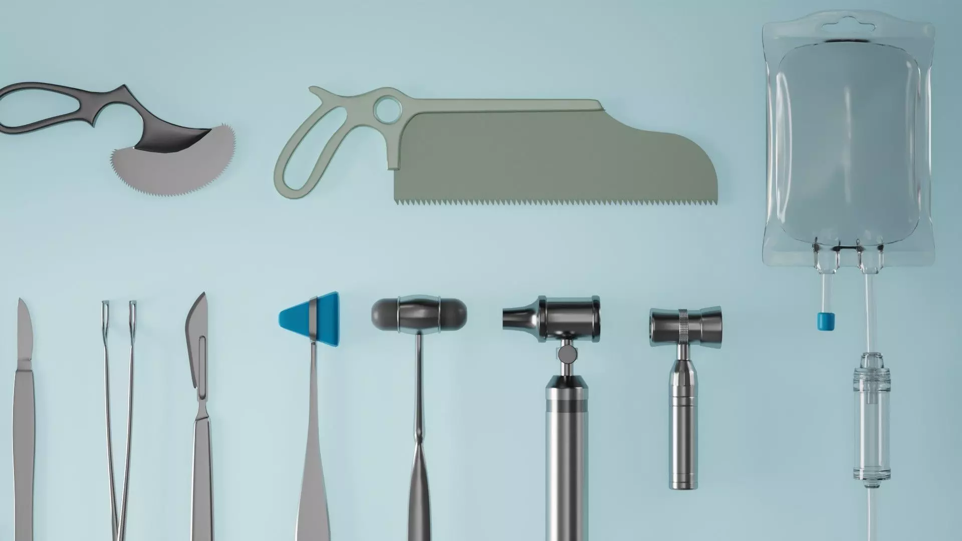 Medical Gadgets blender Low-poly 3D model_3