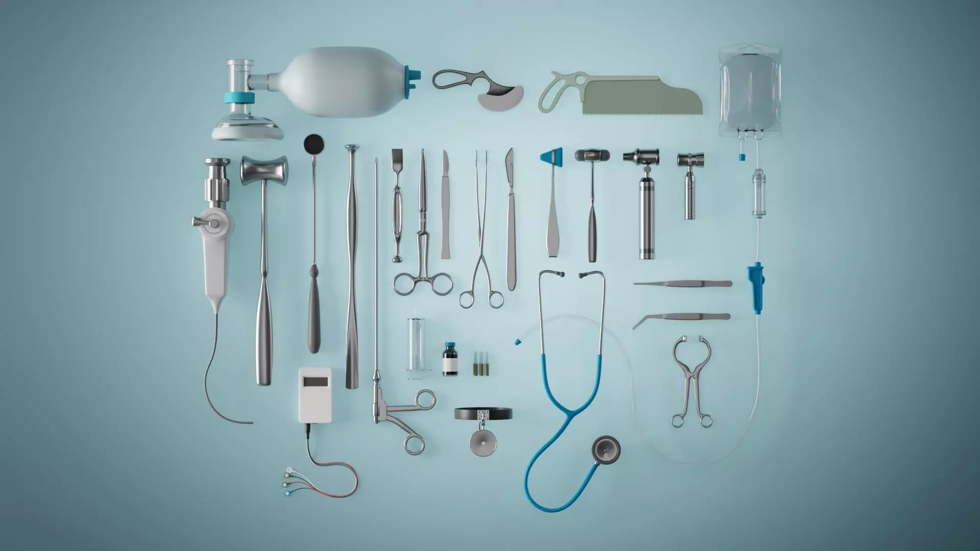 Medical Gadgets blender Low-poly 3D model_0