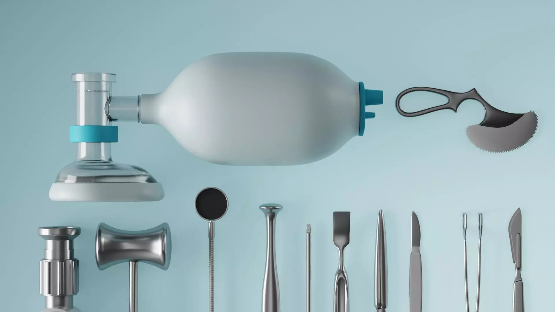 Medical Gadgets blender Low-poly 3D model_5