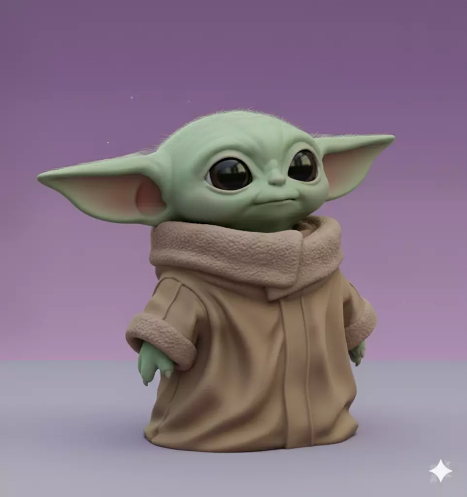 Grogu Baby Yoda Chibi Collectible 3D Figure 3D print model_1