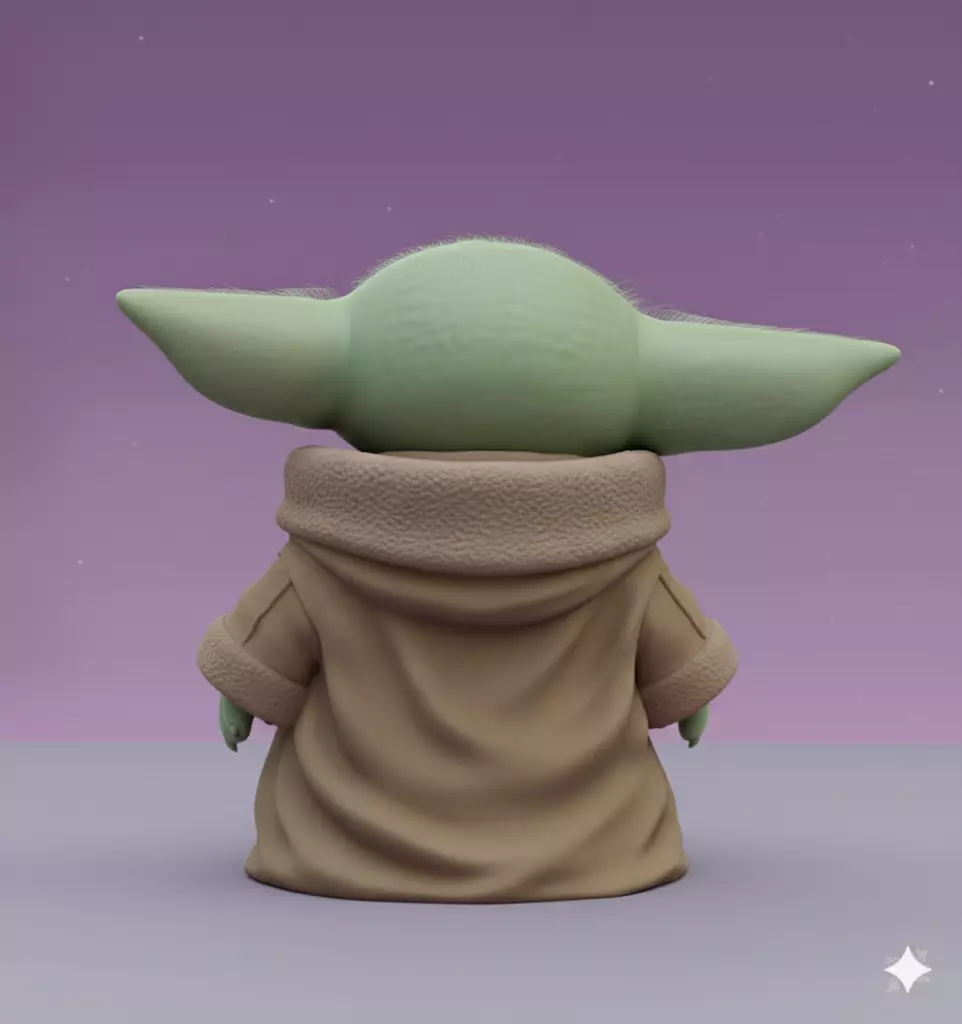 Grogu Baby Yoda Chibi Collectible 3D Figure 3D print model_2