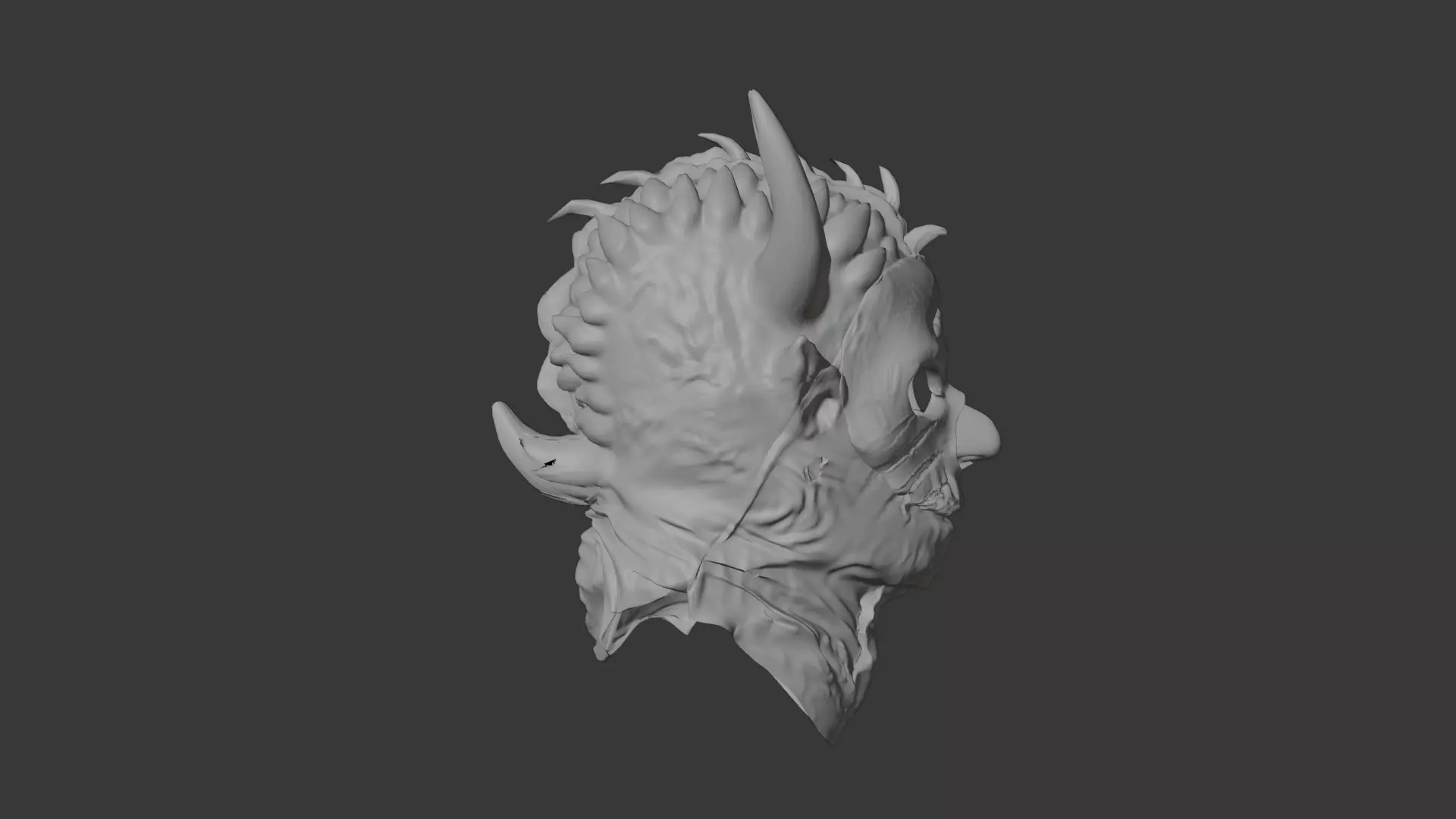 The Tormented Mask Ultra-Detailed Horror 3D Asset Low-poly 3D model_10
