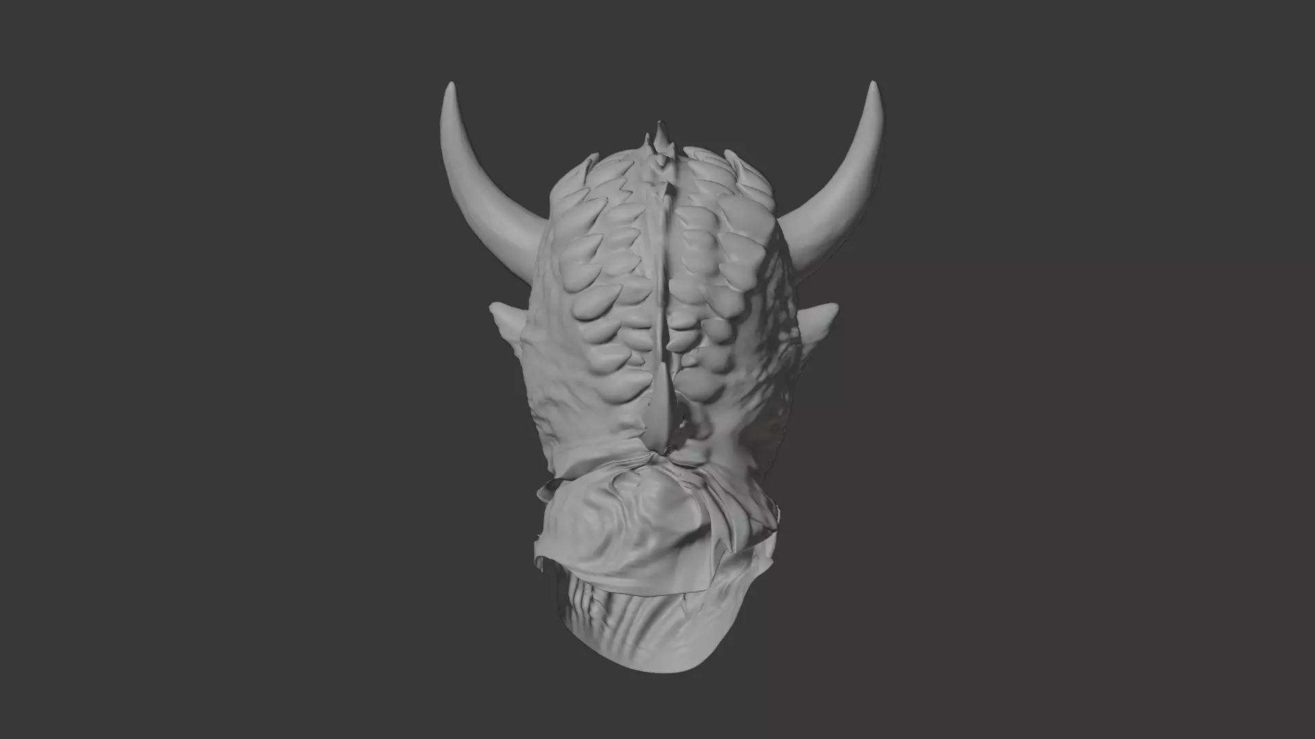 The Tormented Mask Ultra-Detailed Horror 3D Asset Low-poly 3D model_12