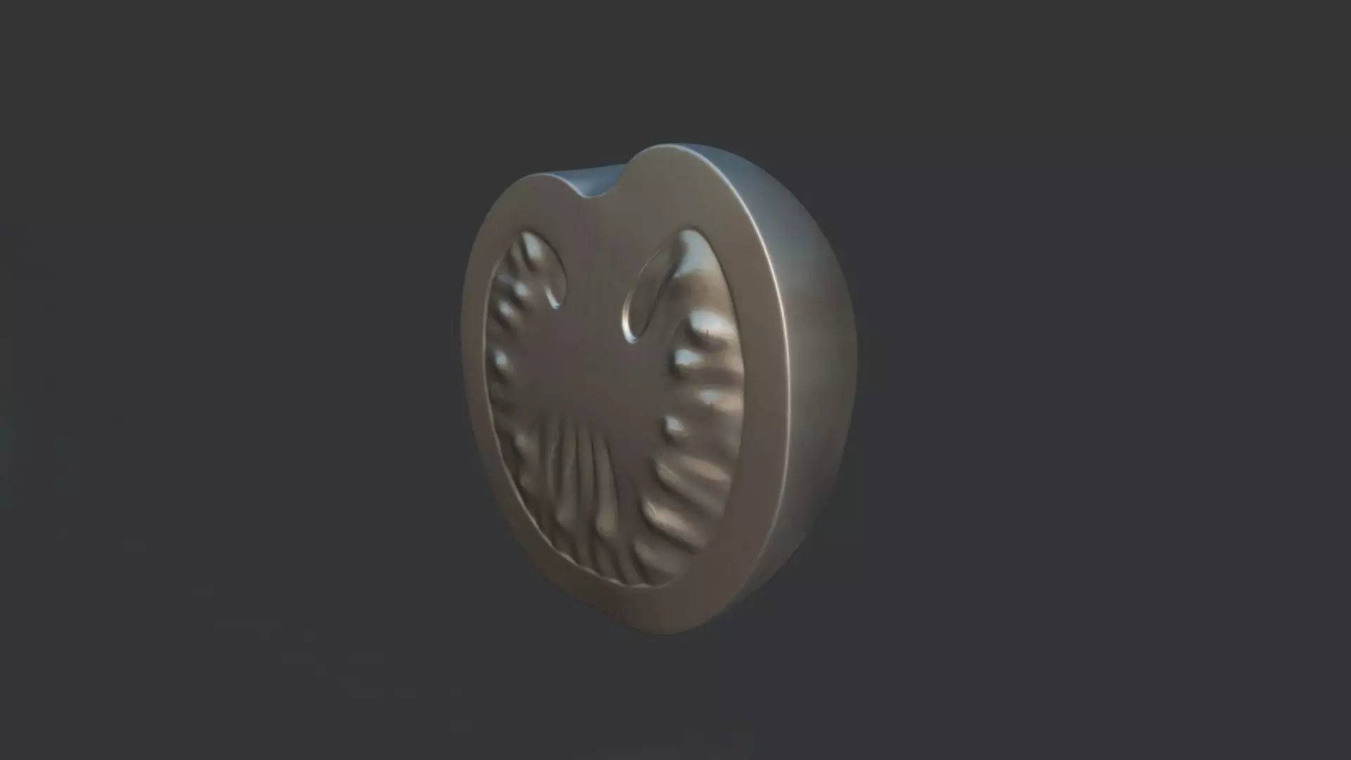 Tomato Half 3D model_1