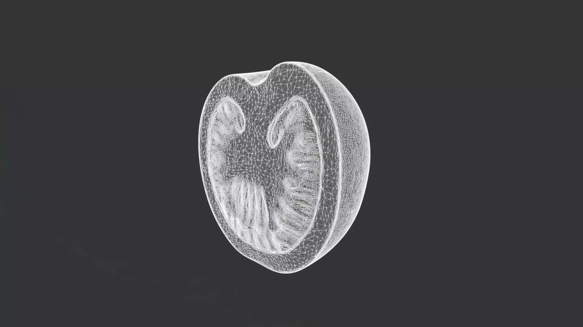 Tomato Half 3D model_2
