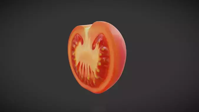 Tomato Half 3D model