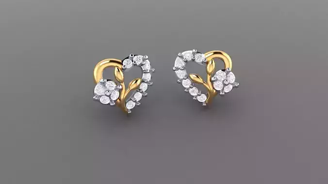 50x Diamond Stud  Baby Top  Earring Bundle 3DM  STL 