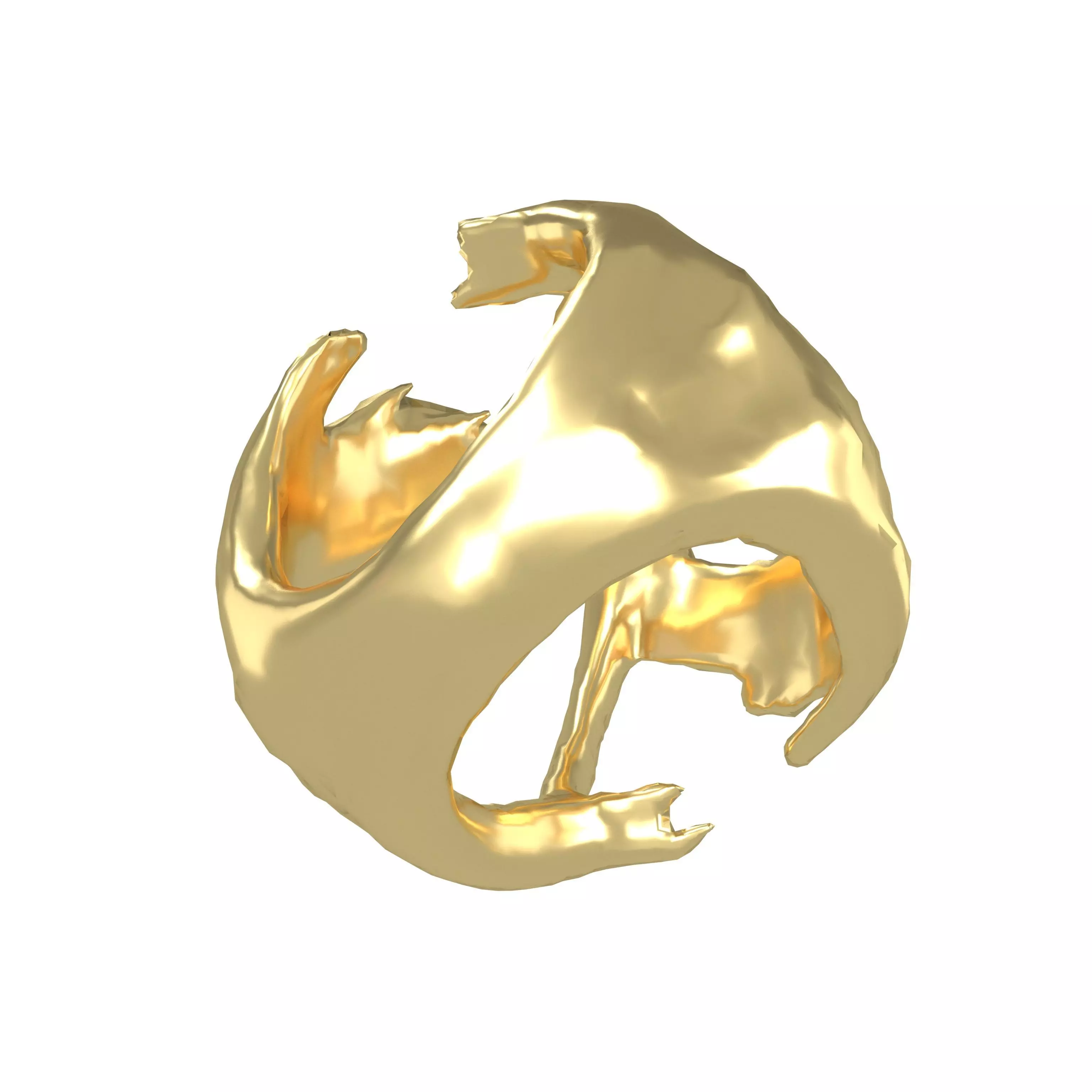 Abstract Sphere v13 001 Low-poly 3D model_0