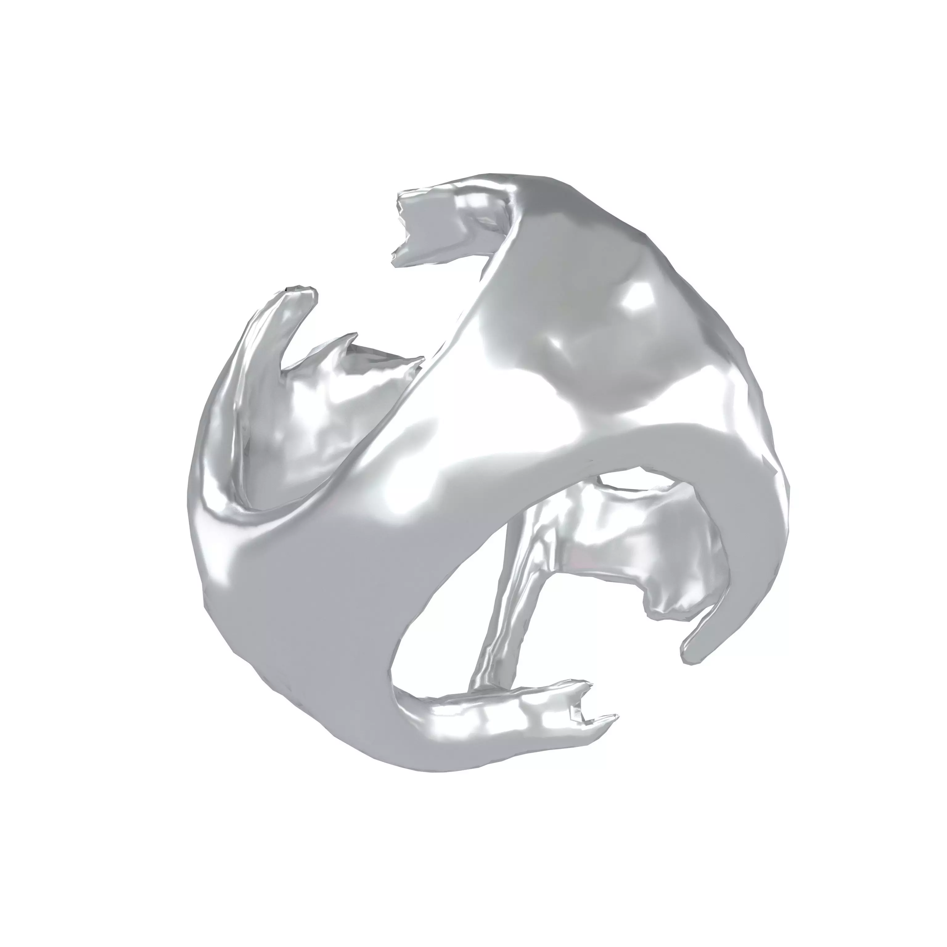 Abstract Sphere v13 002 Low-poly 3D model_0