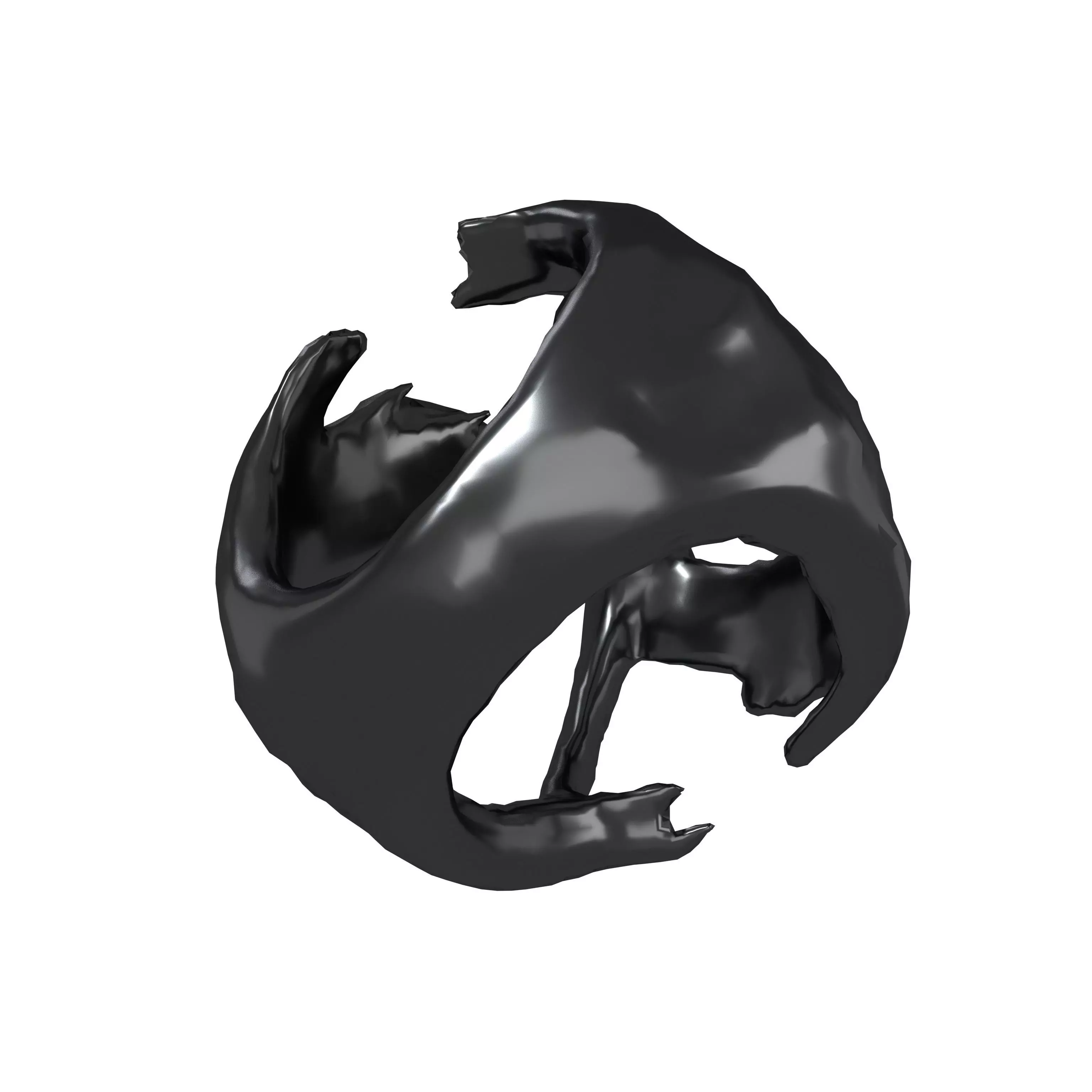 Abstract Sphere v13 003 Low-poly 3D model_0