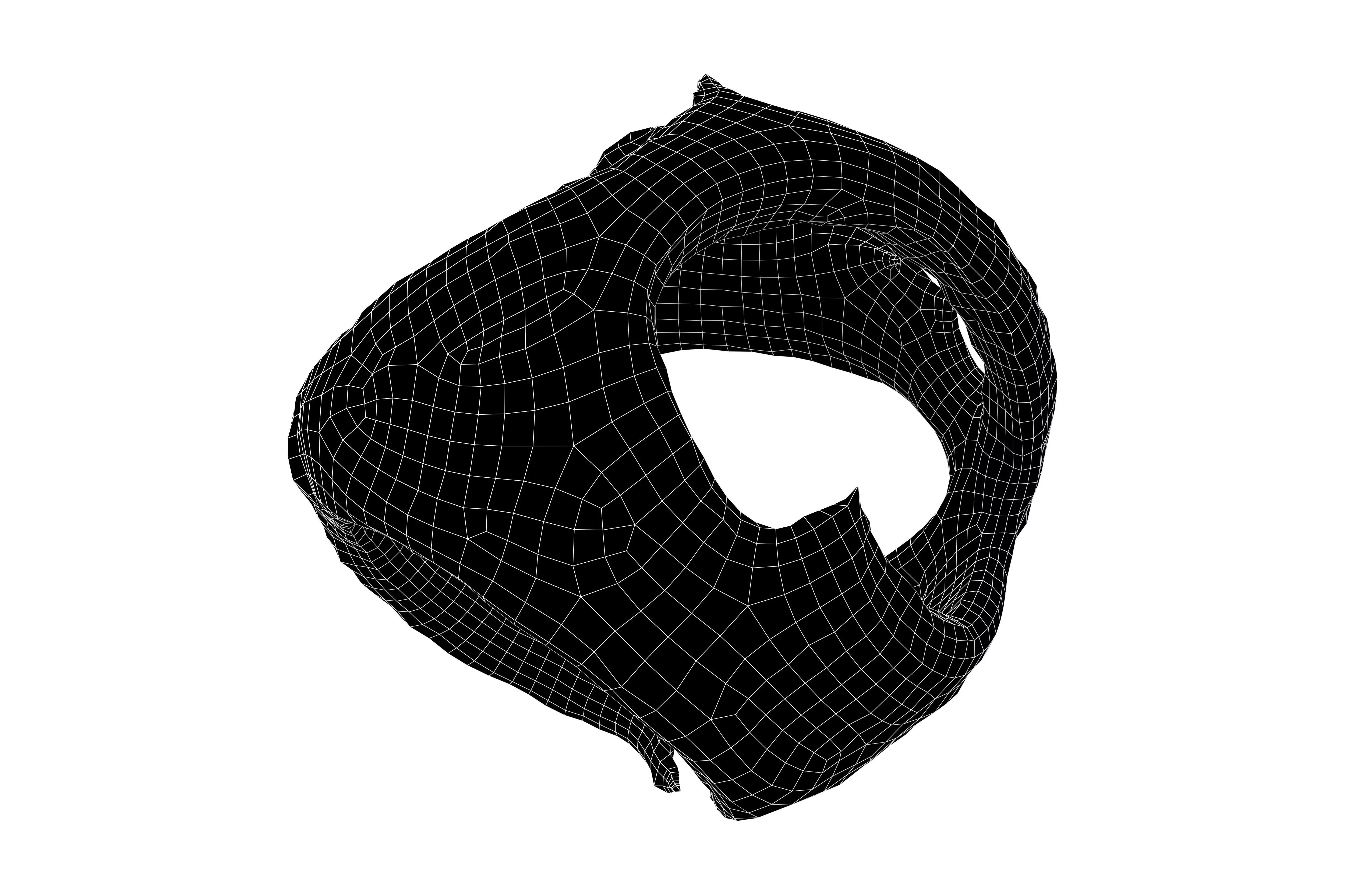 Abstract Sphere v13 003 Low-poly 3D model_6