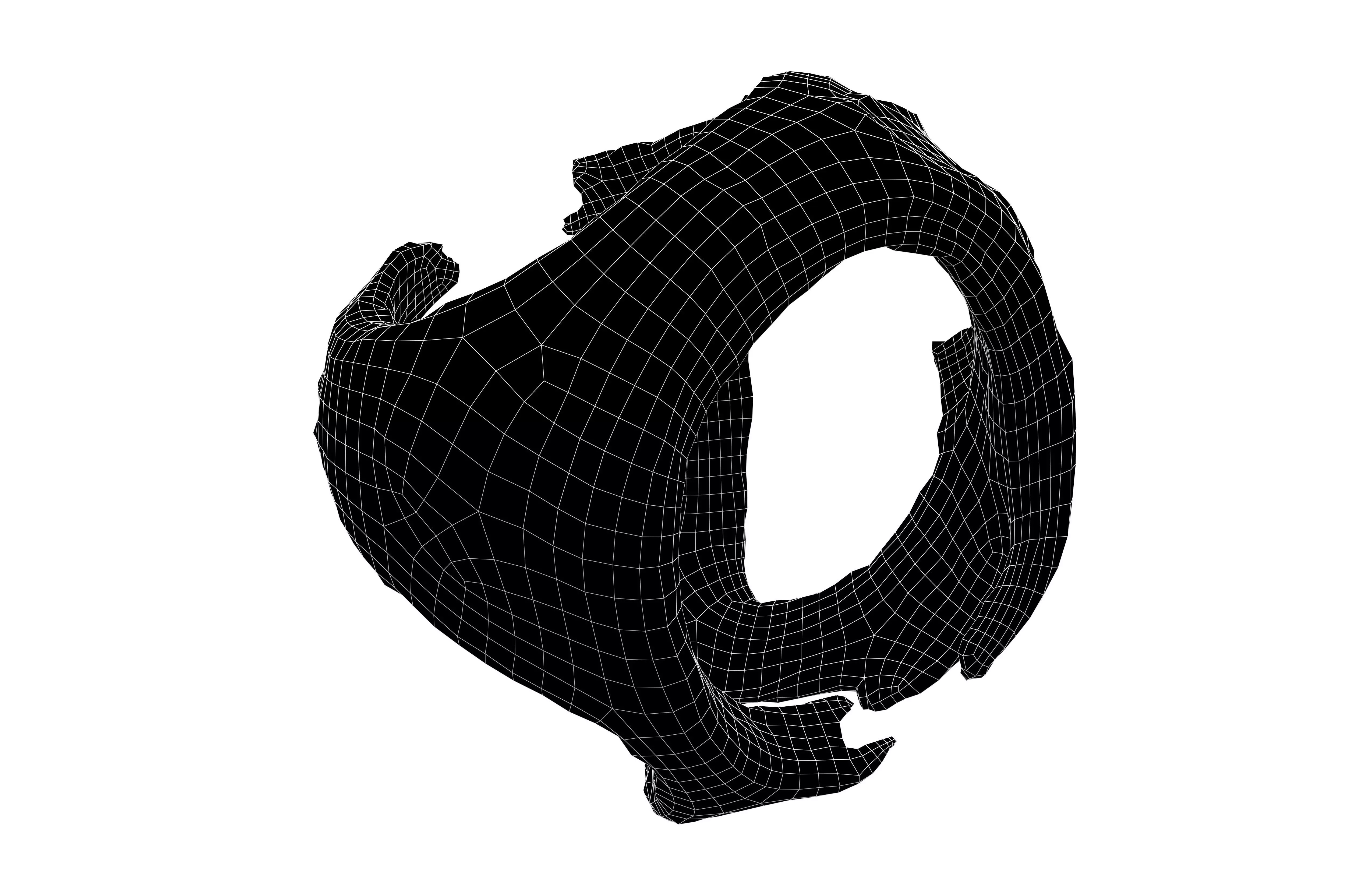 Abstract Sphere v13 003 Low-poly 3D model_7