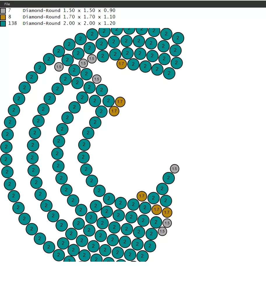 Angel pendant with stones  Free 3D print model_6