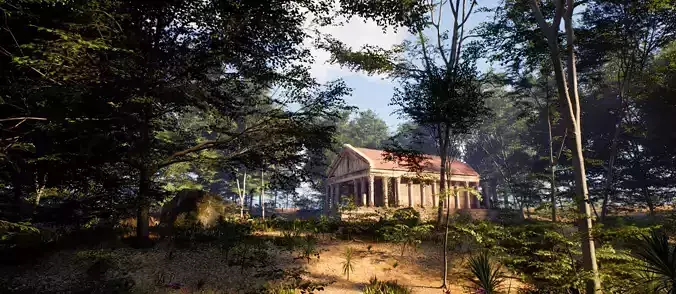 Forest Environment Unreal Engine 5 Low-poly 3D model Forest Environment Unreal Engine 5 Low-poly 3D model