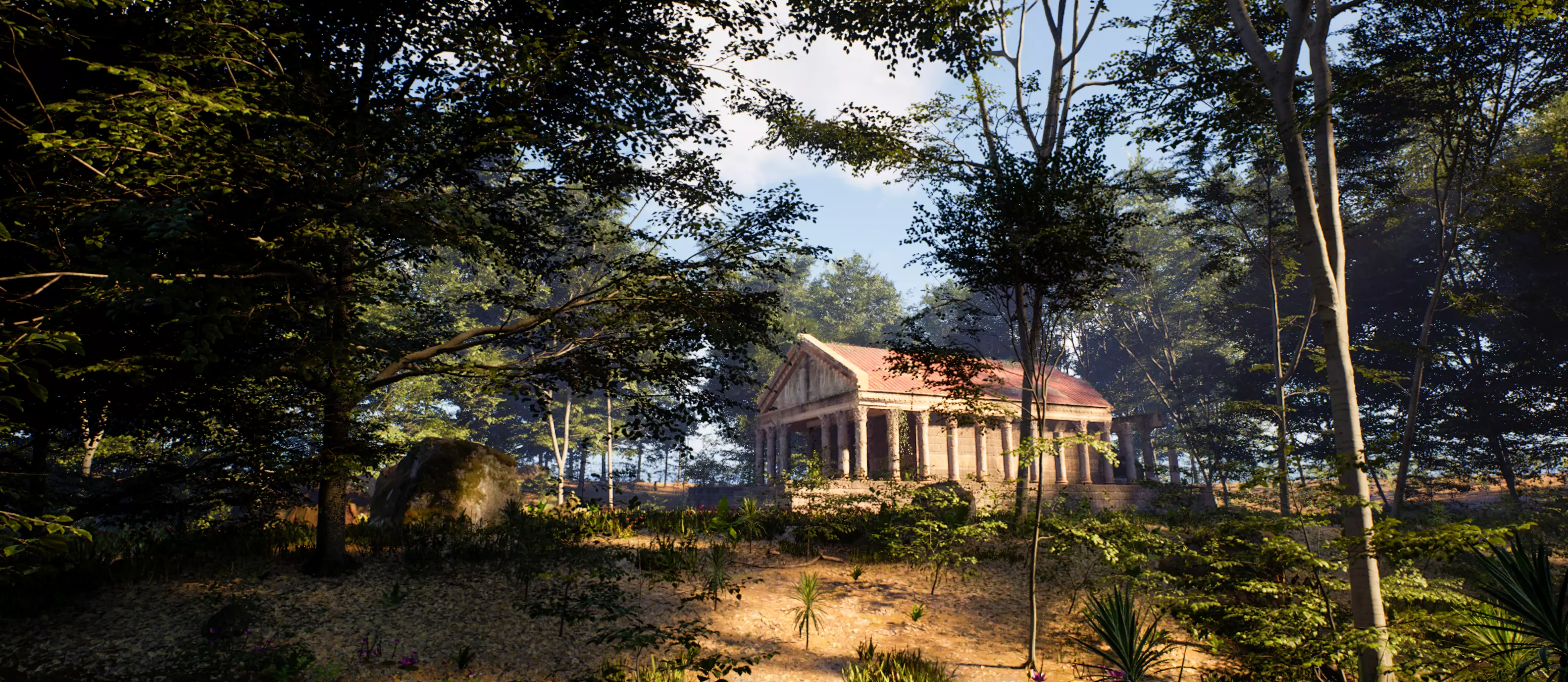 Forest Environment Unreal Engine 5 Low-poly 3D model_3