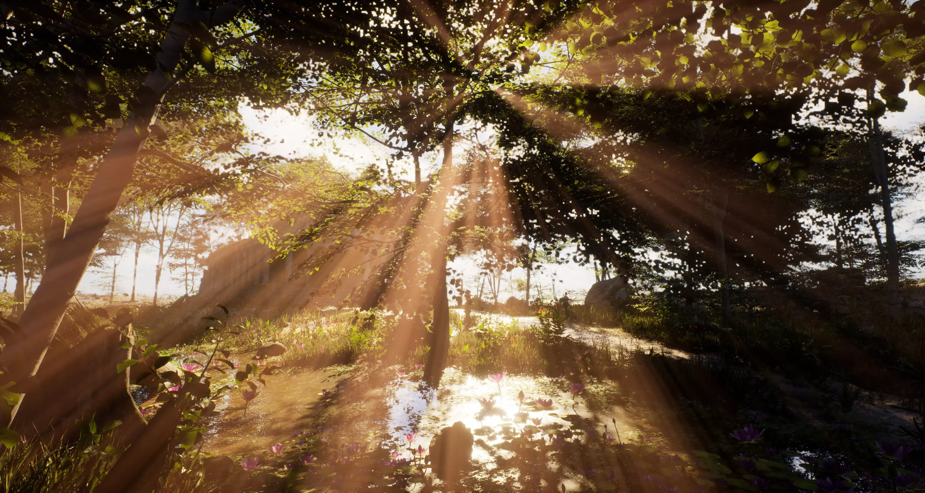 Forest Environment Unreal Engine 5 Low-poly 3D model_8