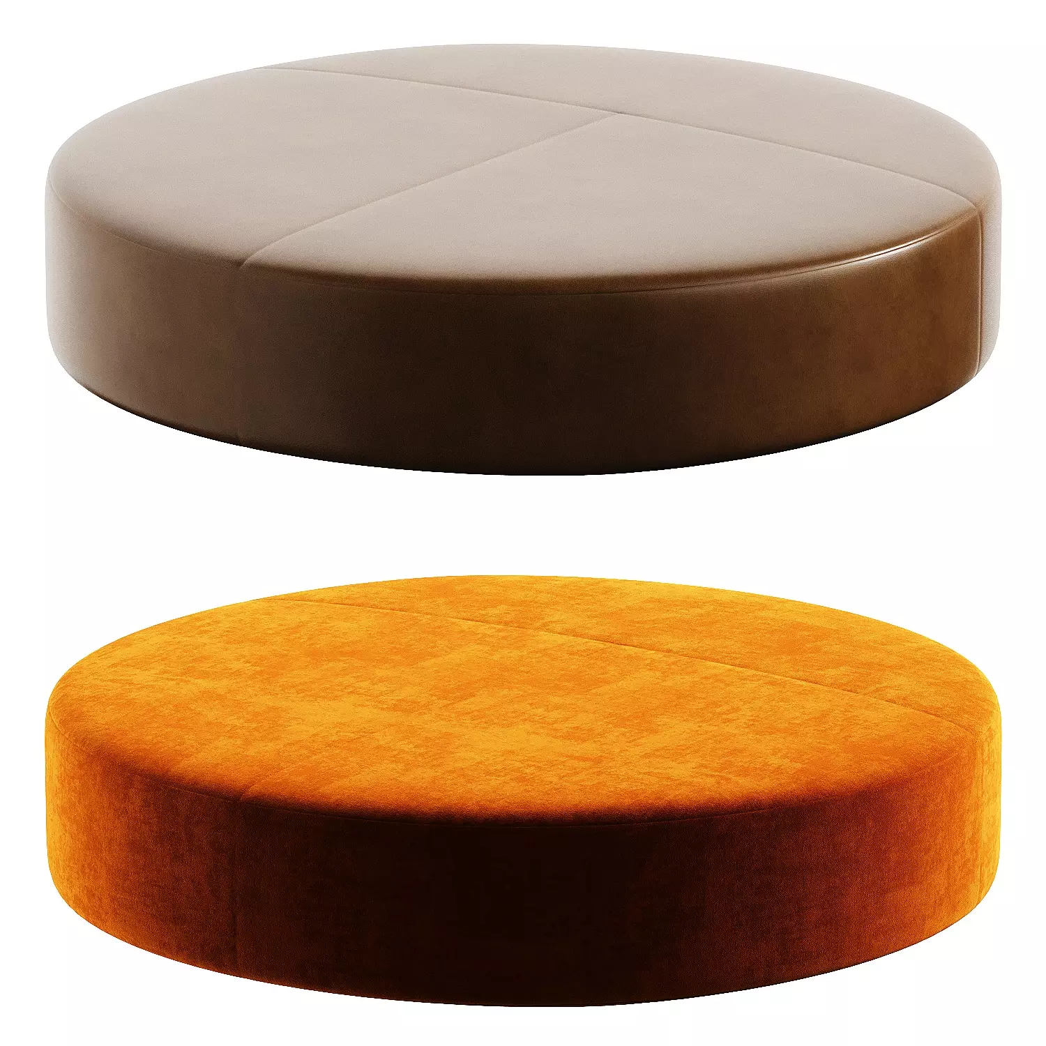 pouf puck 3D model_2