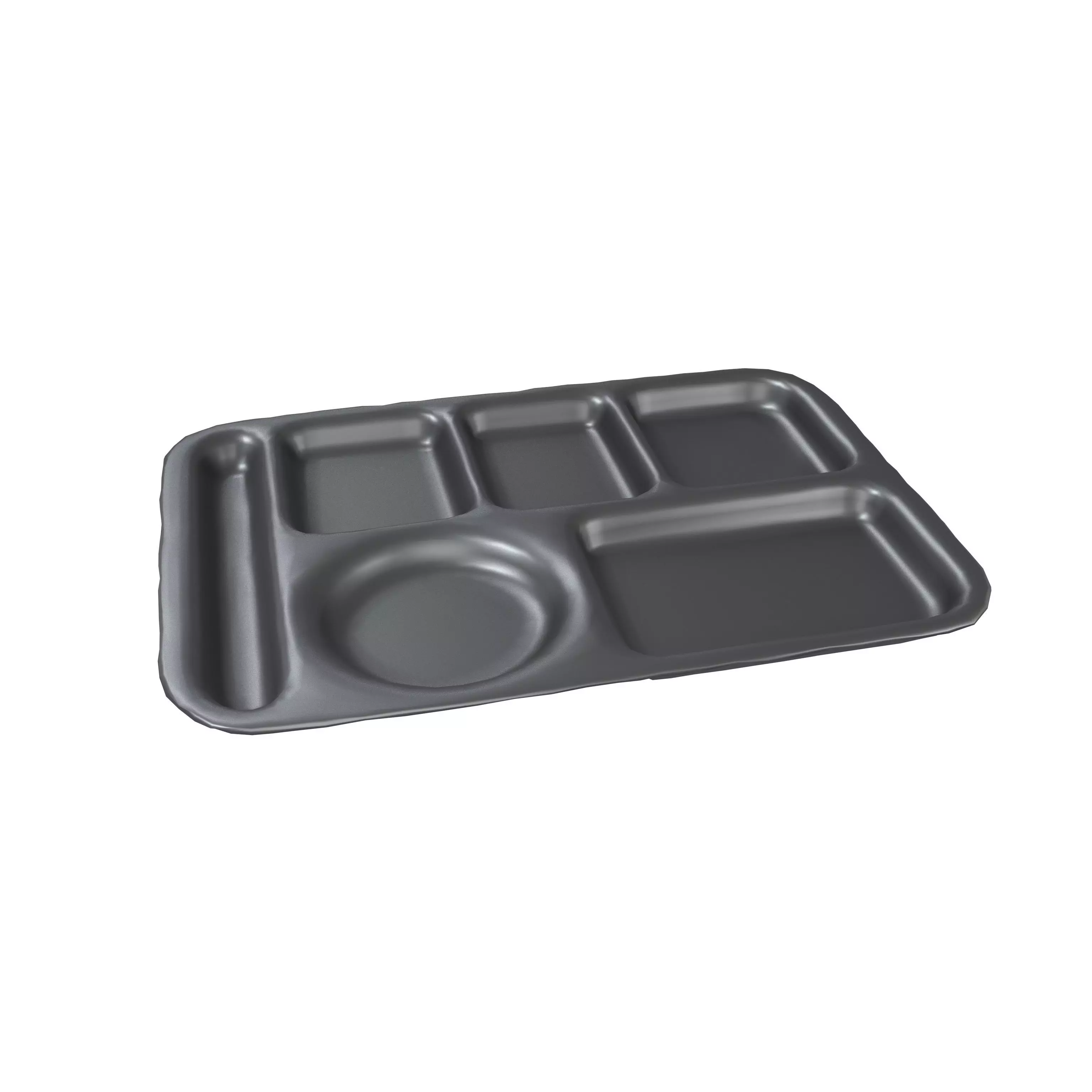 Compartment Meal Tray v1 006 Low-poly 3D model