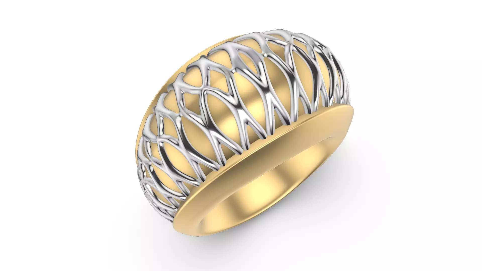 Structura Veil Ring 3D print model_5