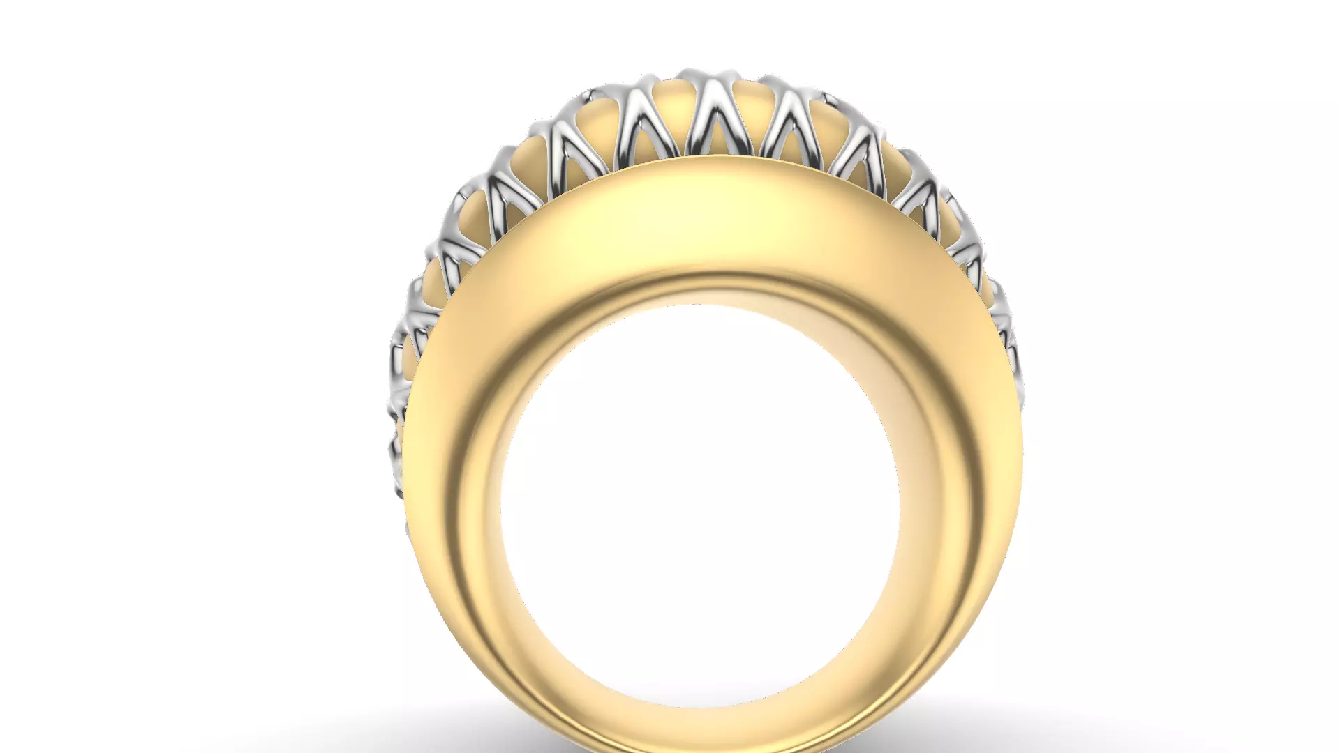 Structura Veil Ring 3D print model_6