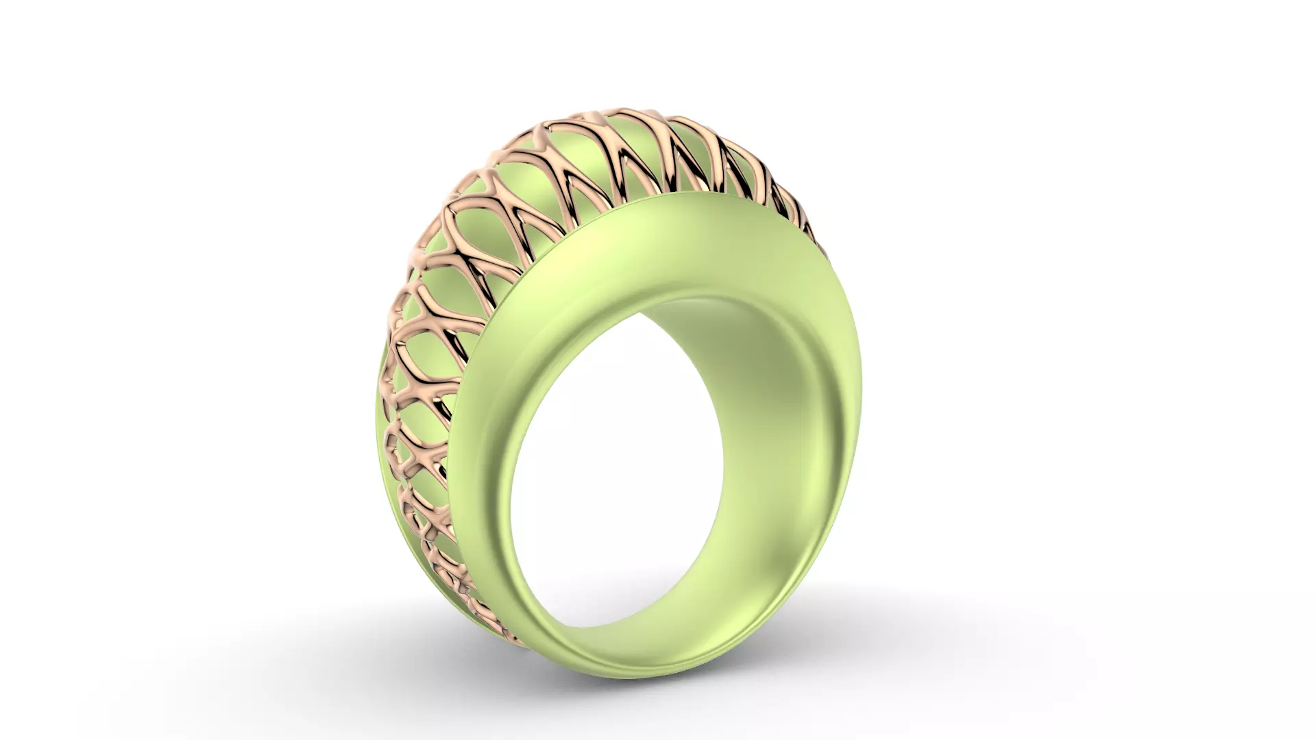 Structura Veil Ring 3D print model_3