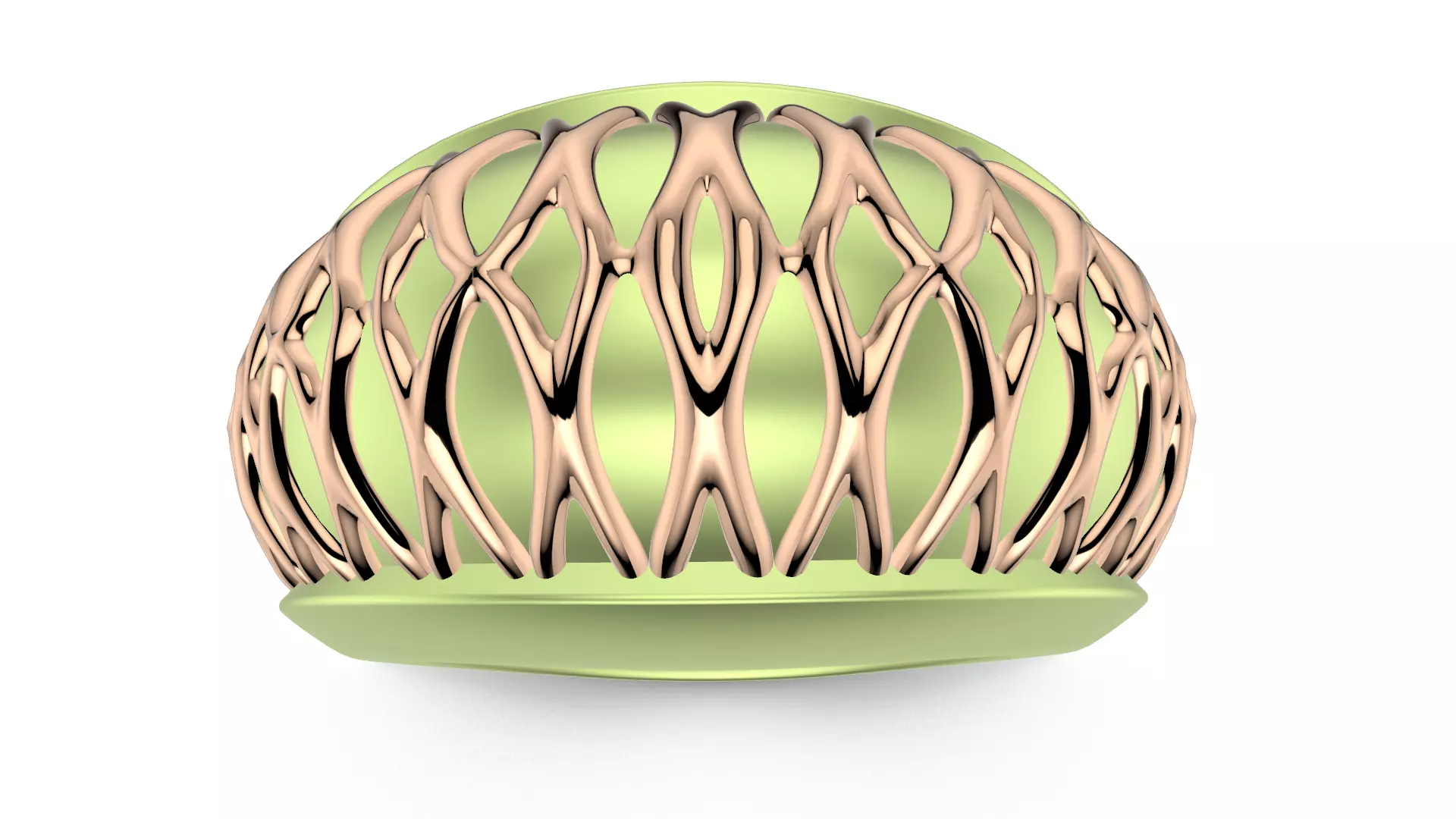 Structura Veil Ring 3D print model_0