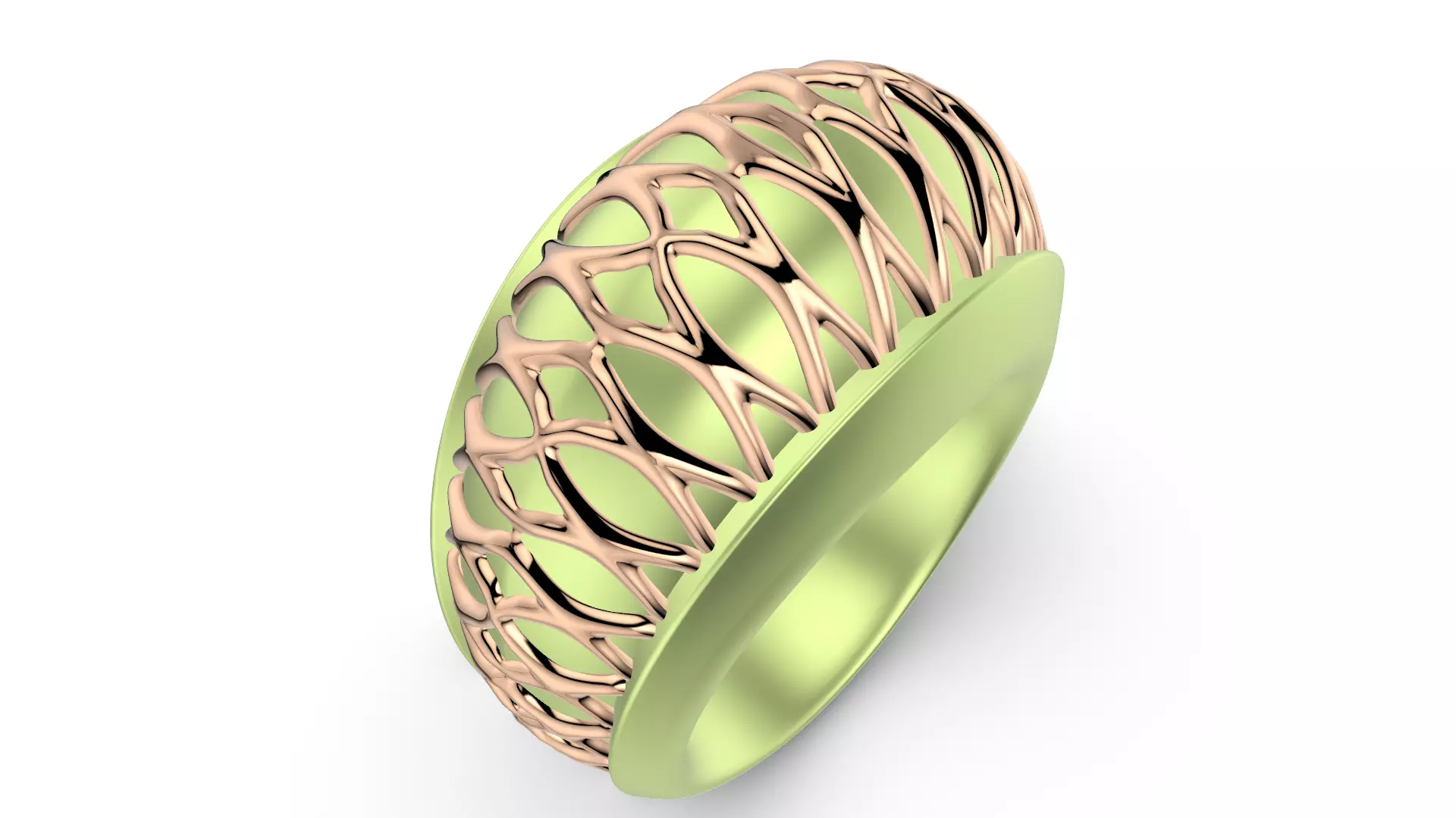 Structura Veil Ring 3D print model_1
