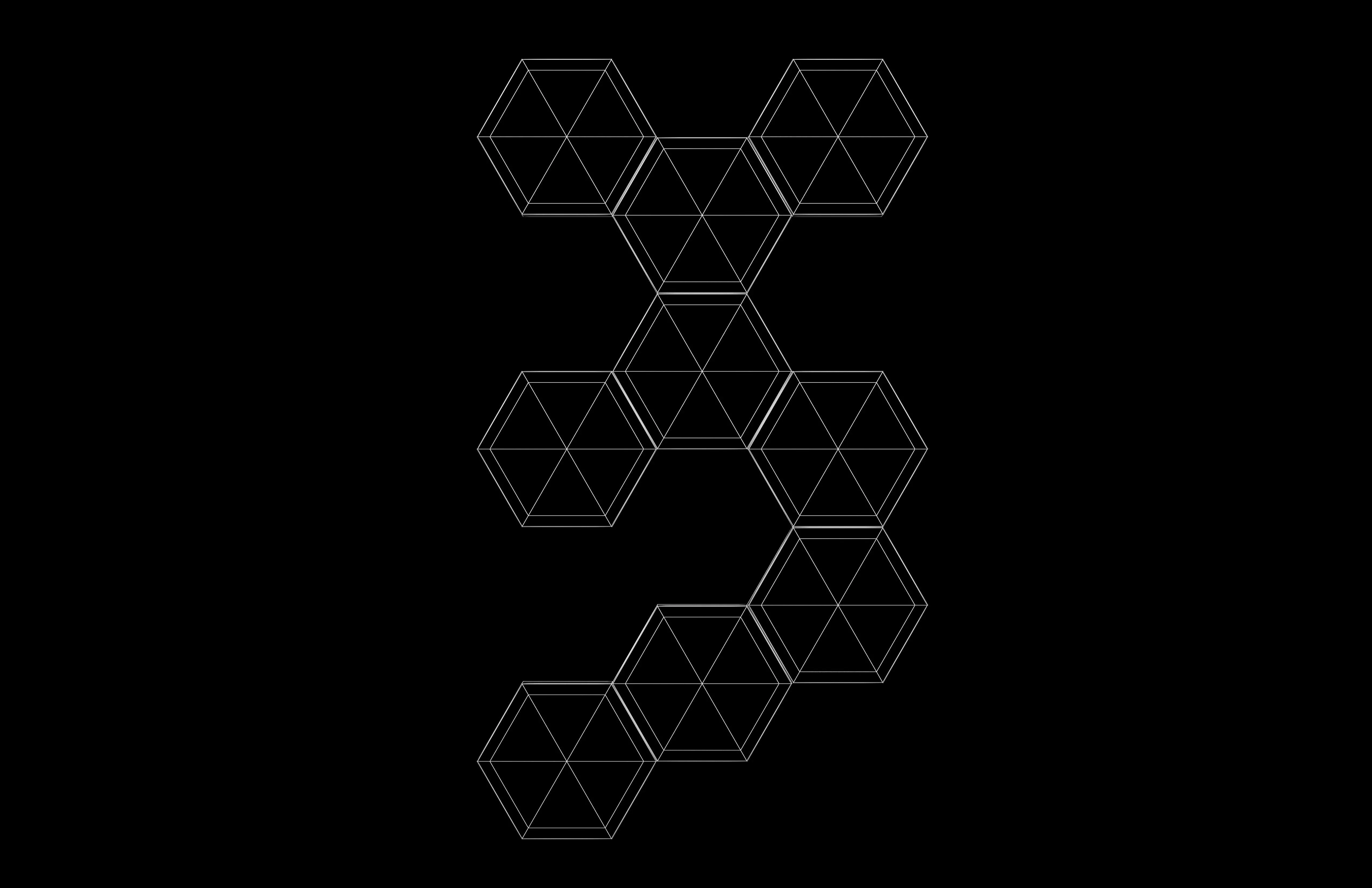 Hexa Light Panels v1 002 Low-poly 3D model_6