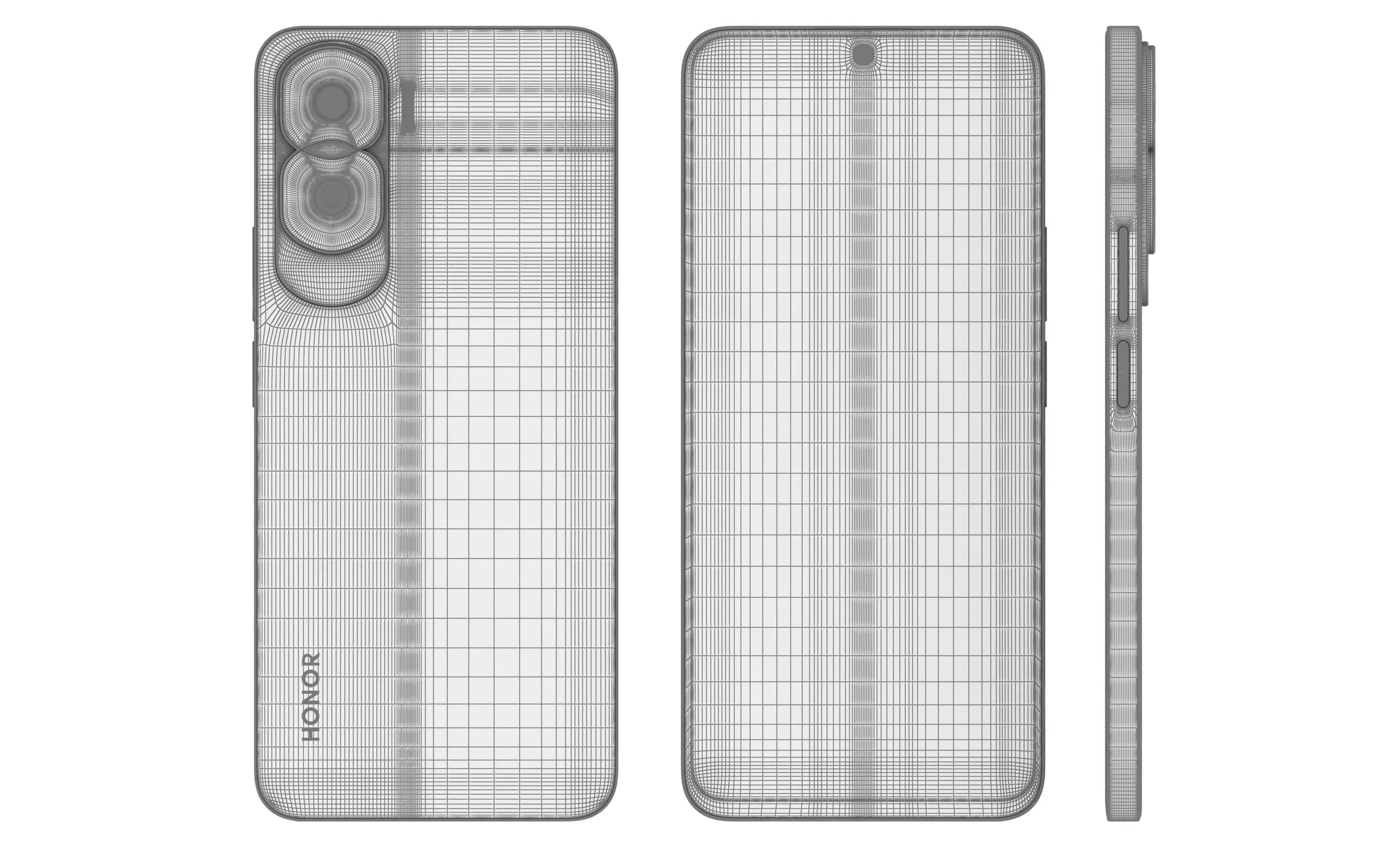 Honor X50i All Colors High Poly 3D model_37