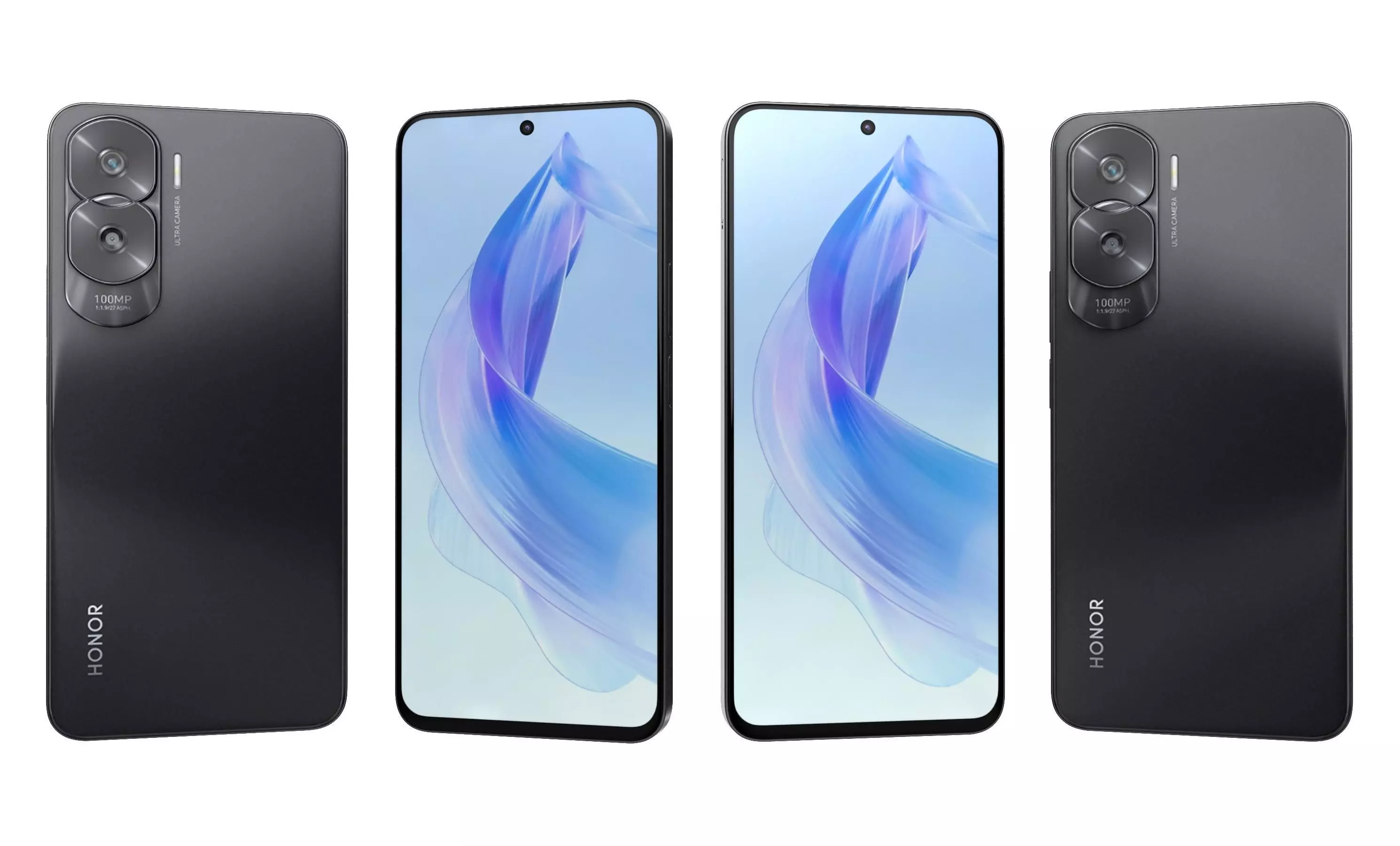 Honor X50i All Colors High Poly 3D model_1