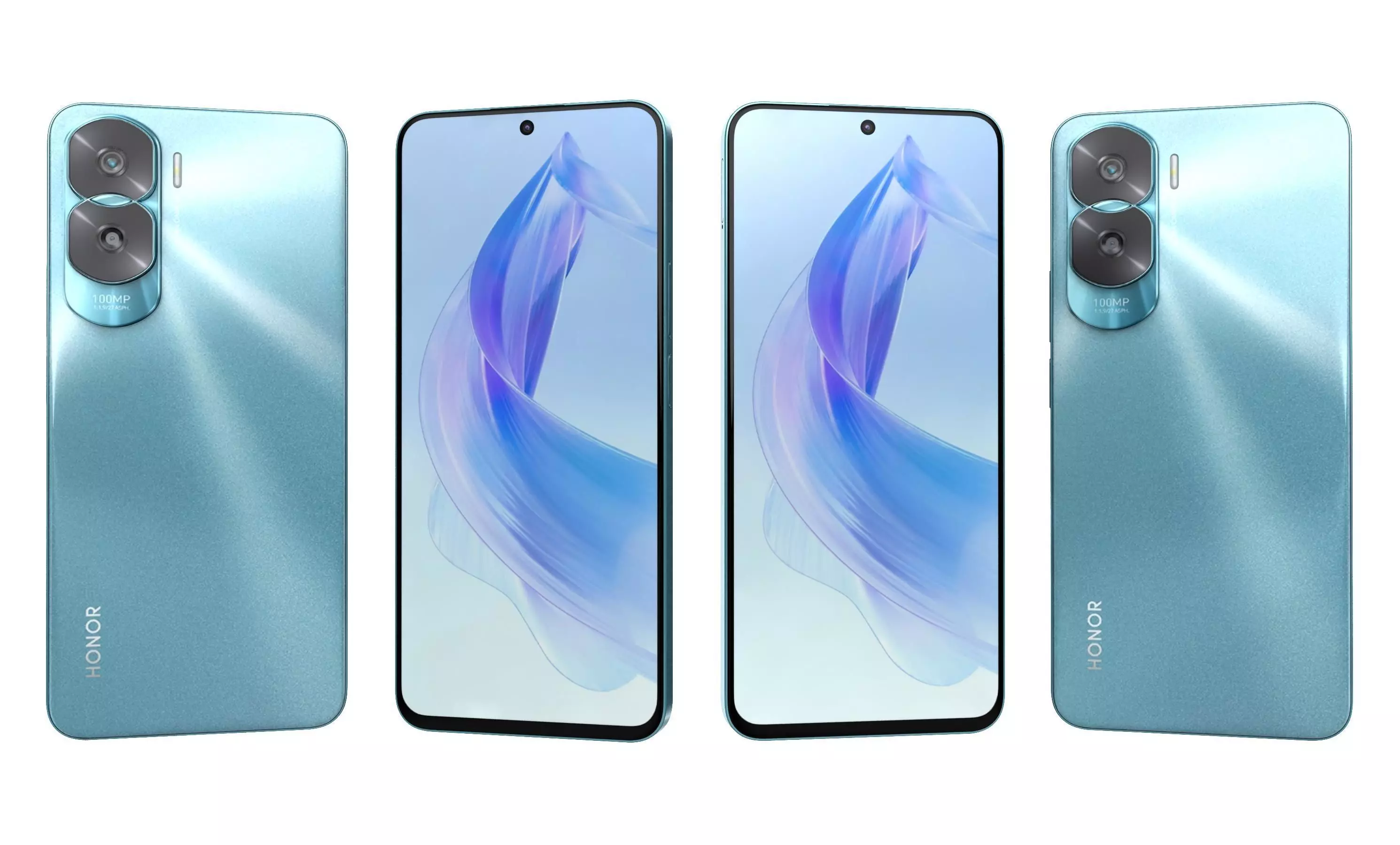 Honor X50i All Colors High Poly 3D model_3