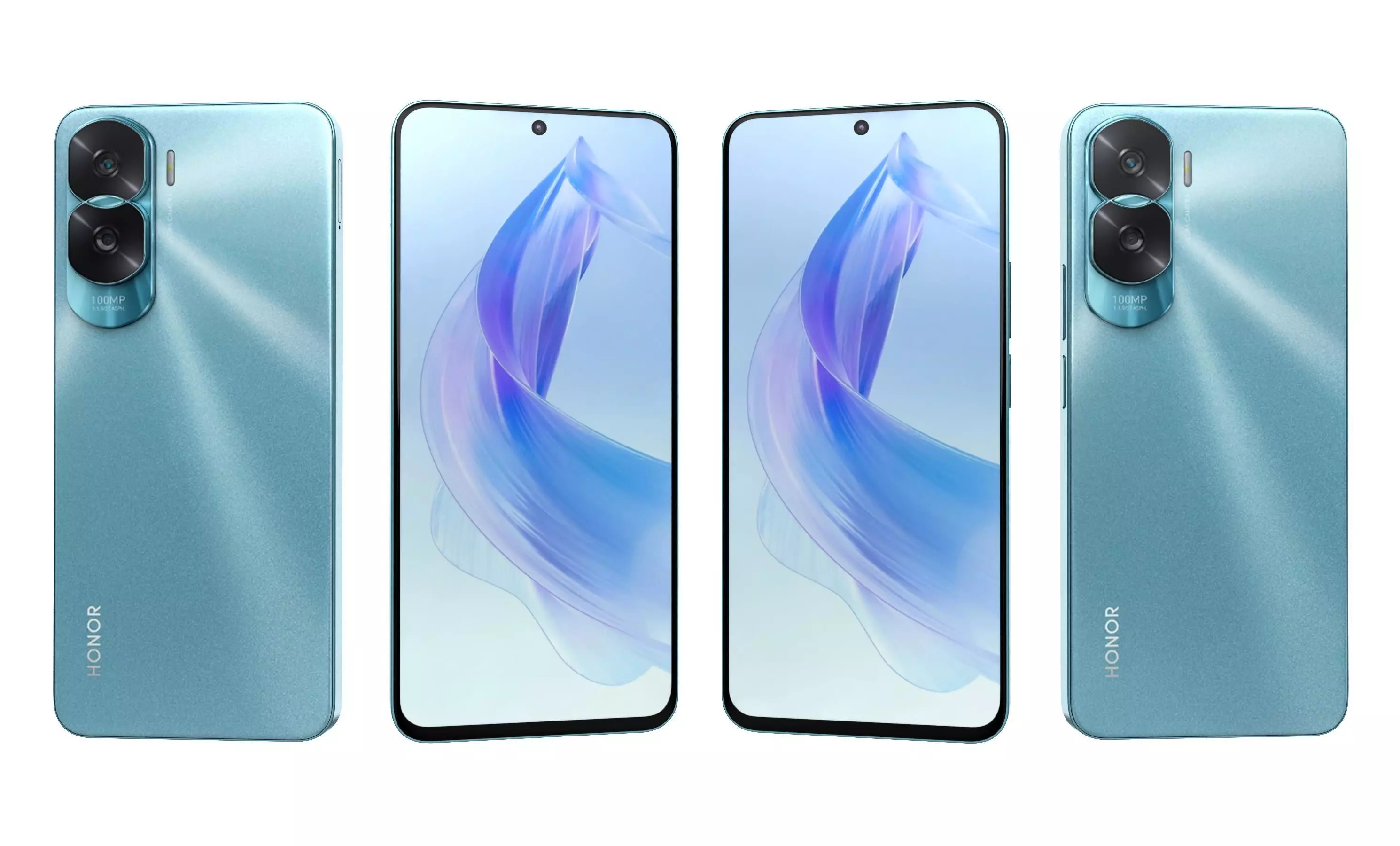 Honor X50i All Colors High Poly 3D model_9