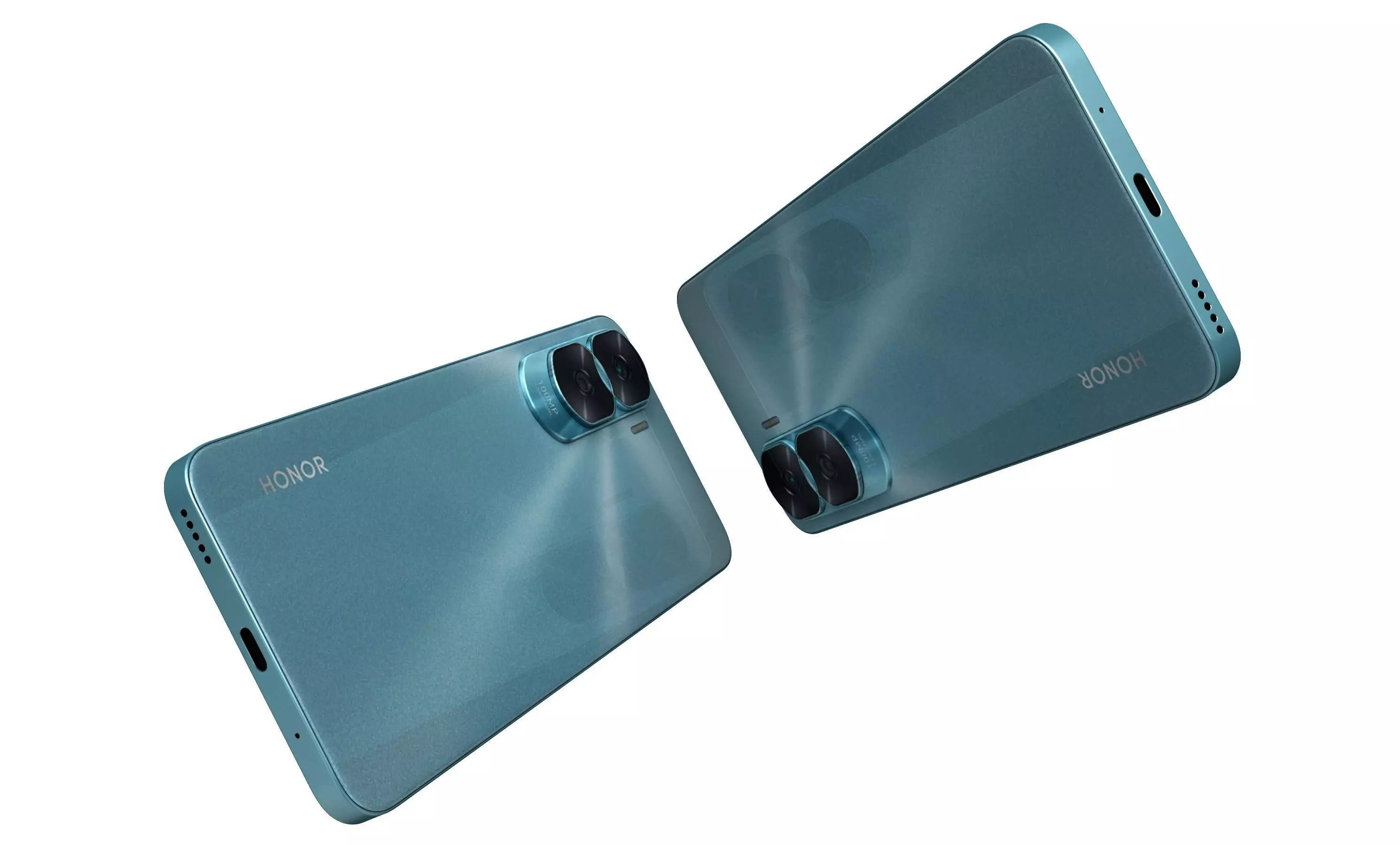 Honor X50i Blue High Poly 3D model_4