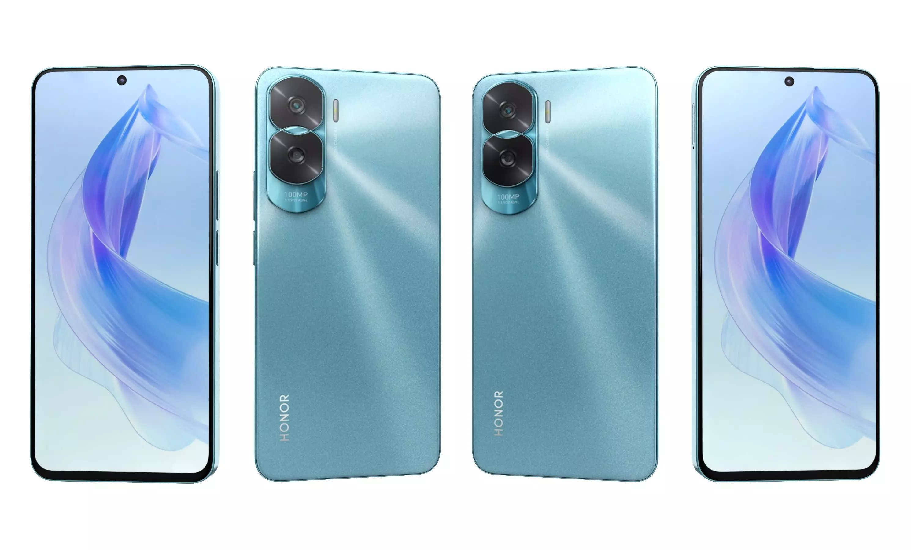 Honor X50i Blue High Poly 3D model_26