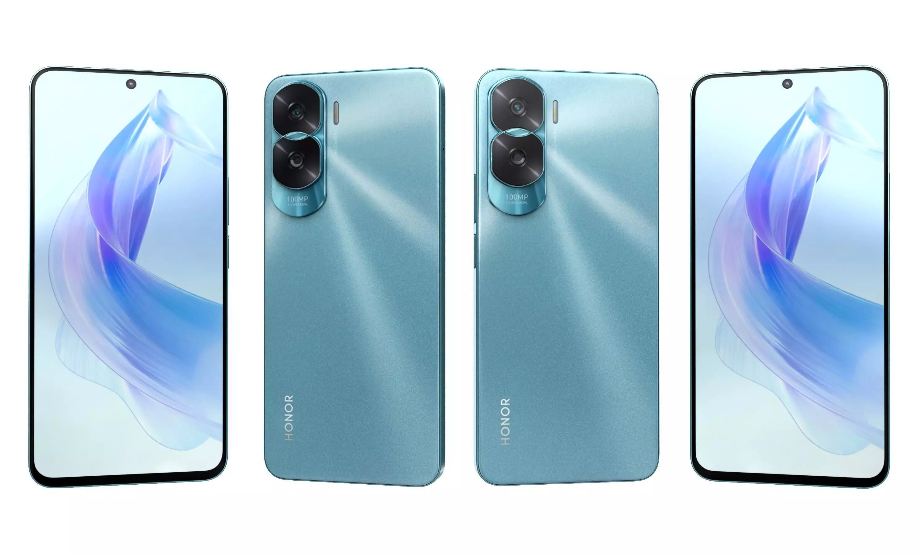 Honor X50i Blue High Poly 3D model_21