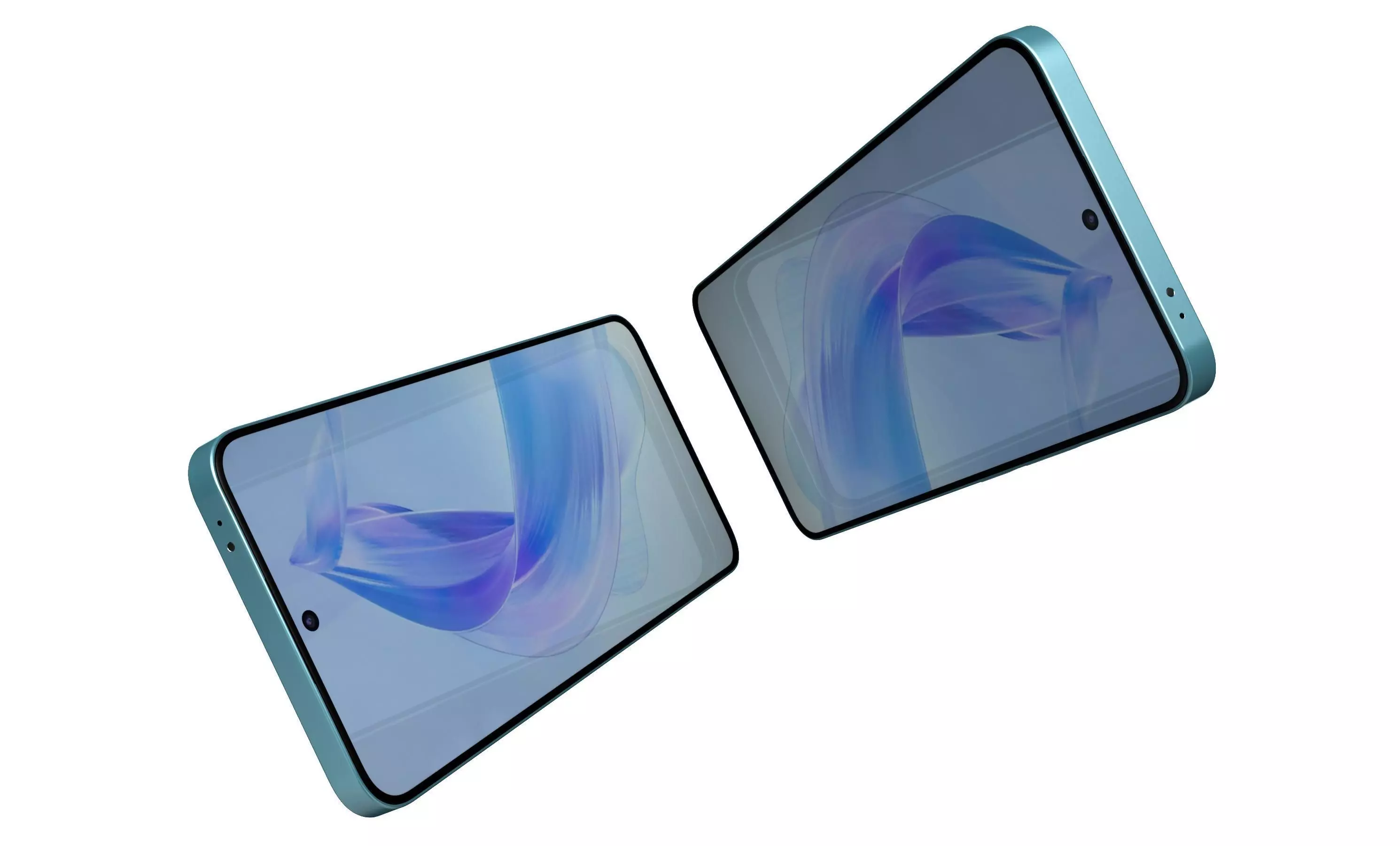 Honor X50i Blue High Poly 3D model_3