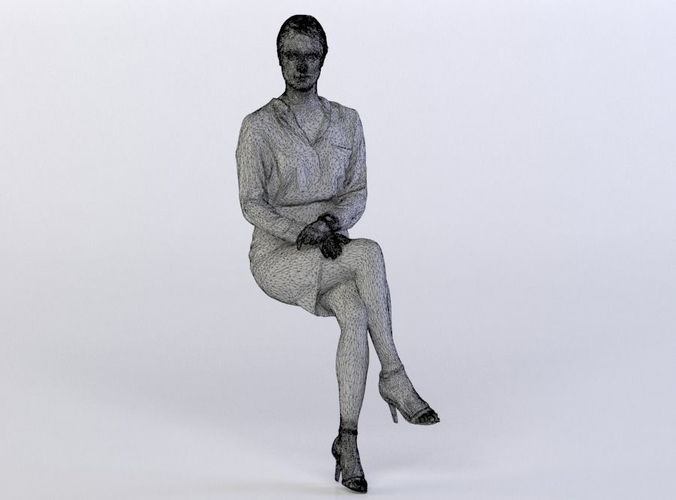 Maria 0255 Woman sitting leg over knee