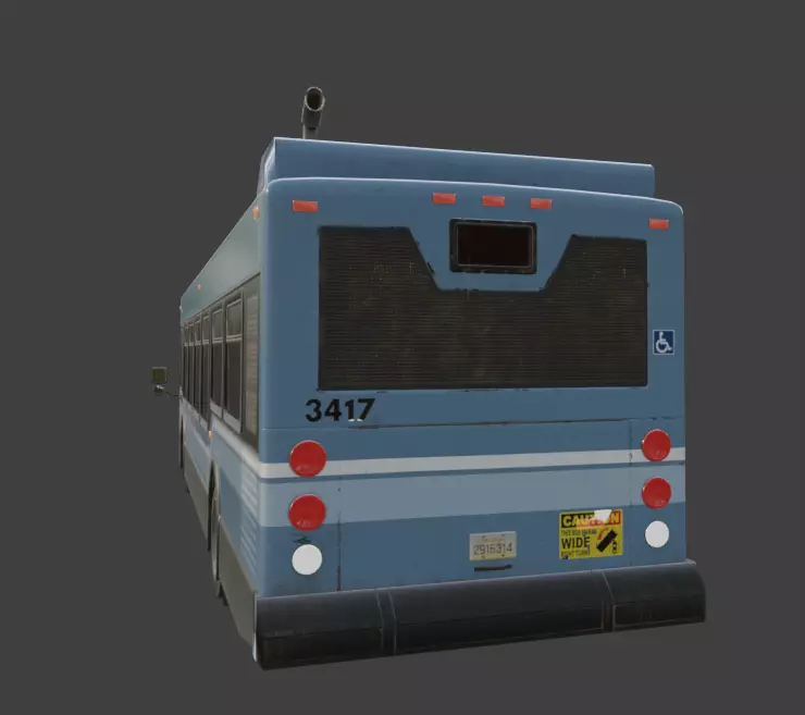 Realistic City Transit Bus 3D model_25