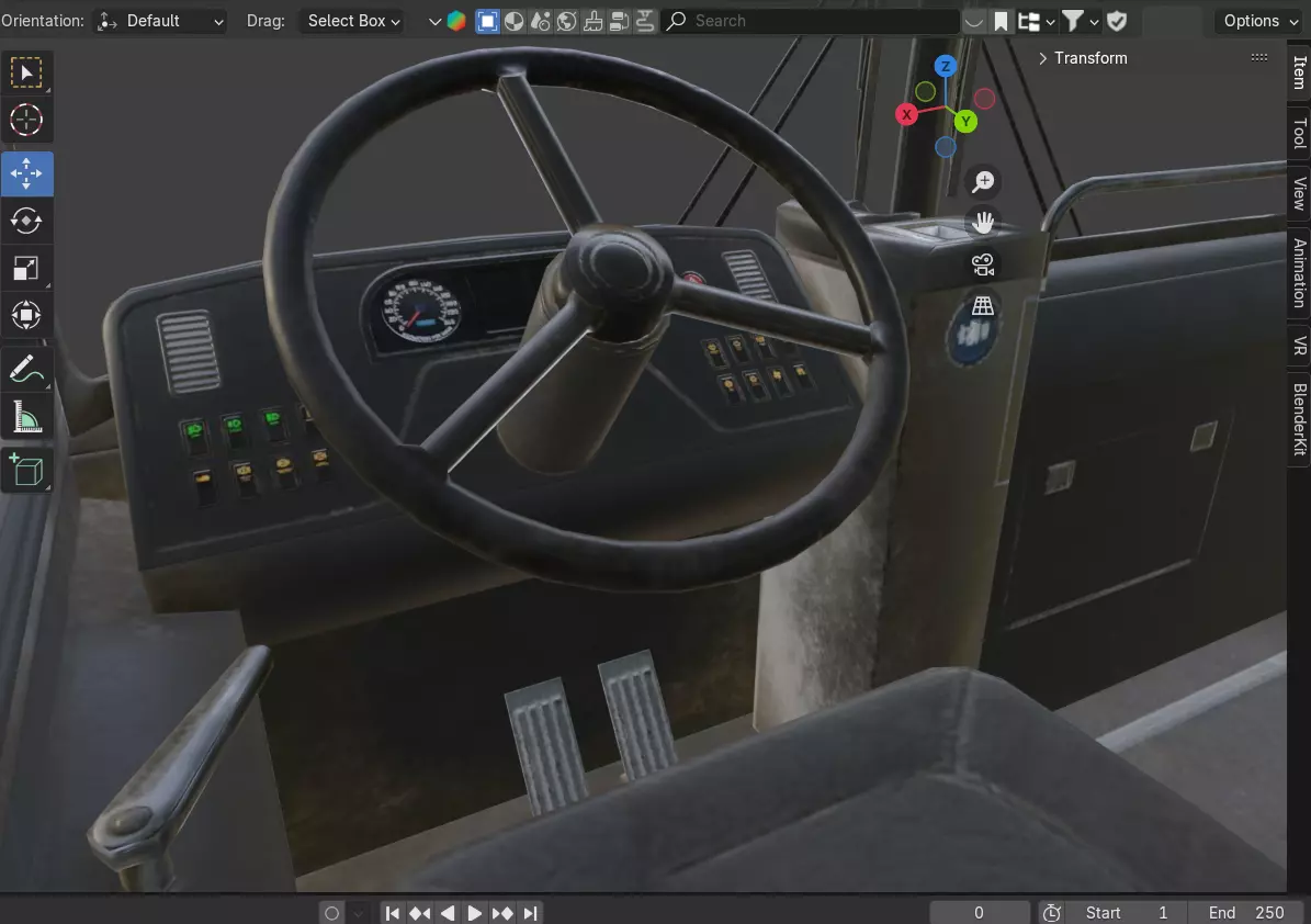 Realistic City Transit Bus 3D model_10