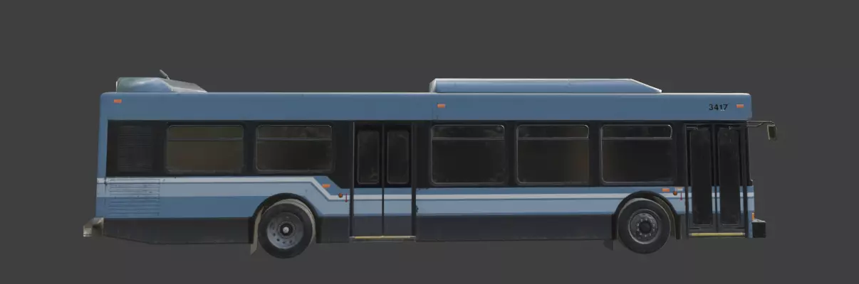 Realistic City Transit Bus 3D model_26