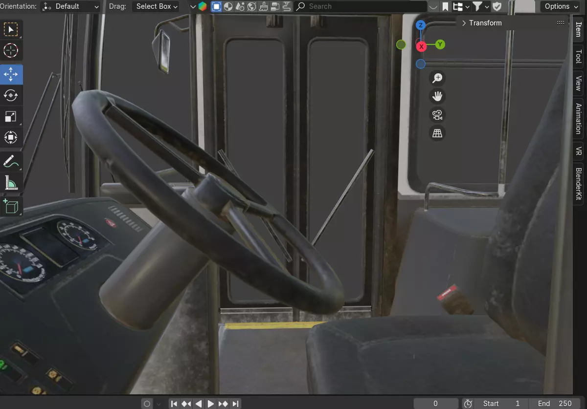 Realistic City Transit Bus 3D model_11