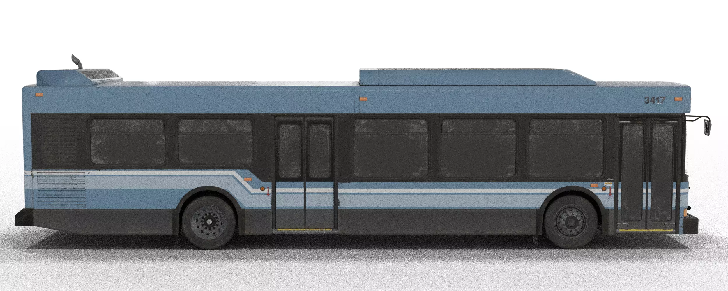 Realistic City Transit Bus 3D model_15