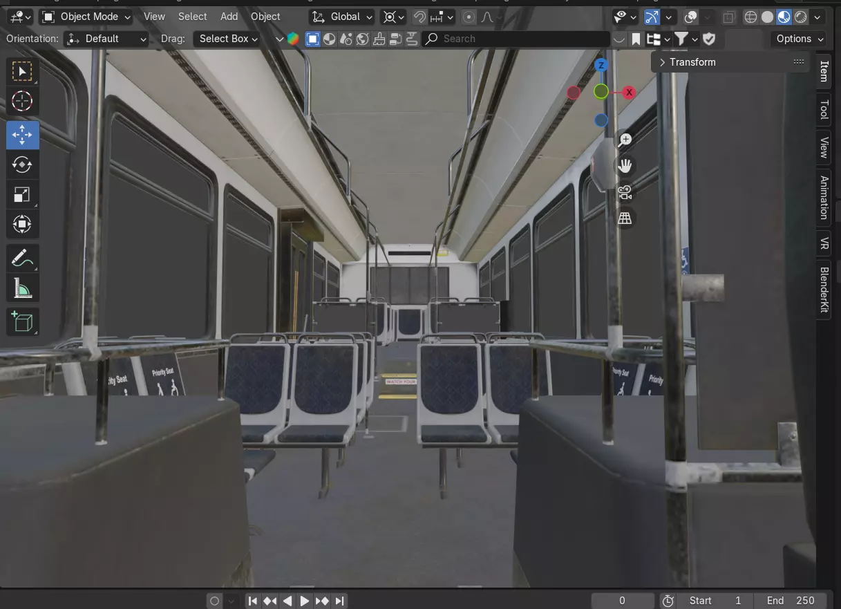 Realistic City Transit Bus 3D model_5