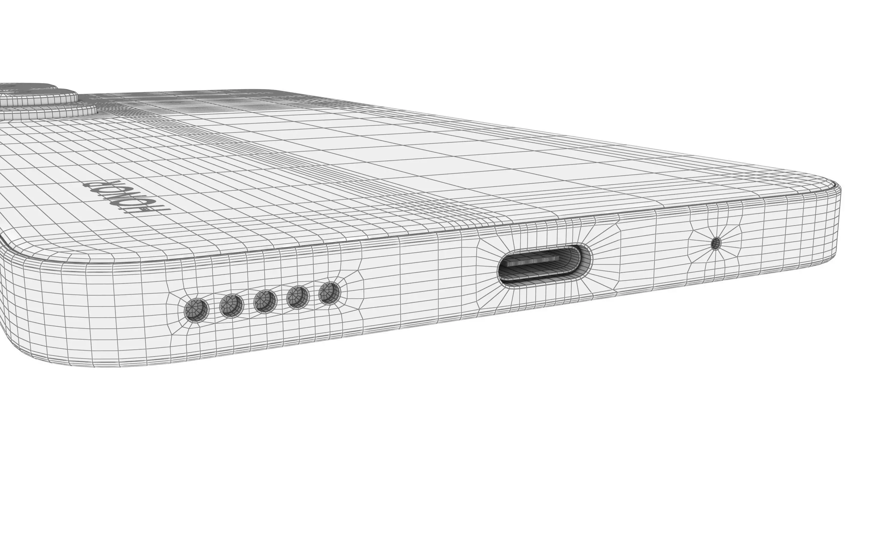 Honor X50i White High Poly 3D model_24