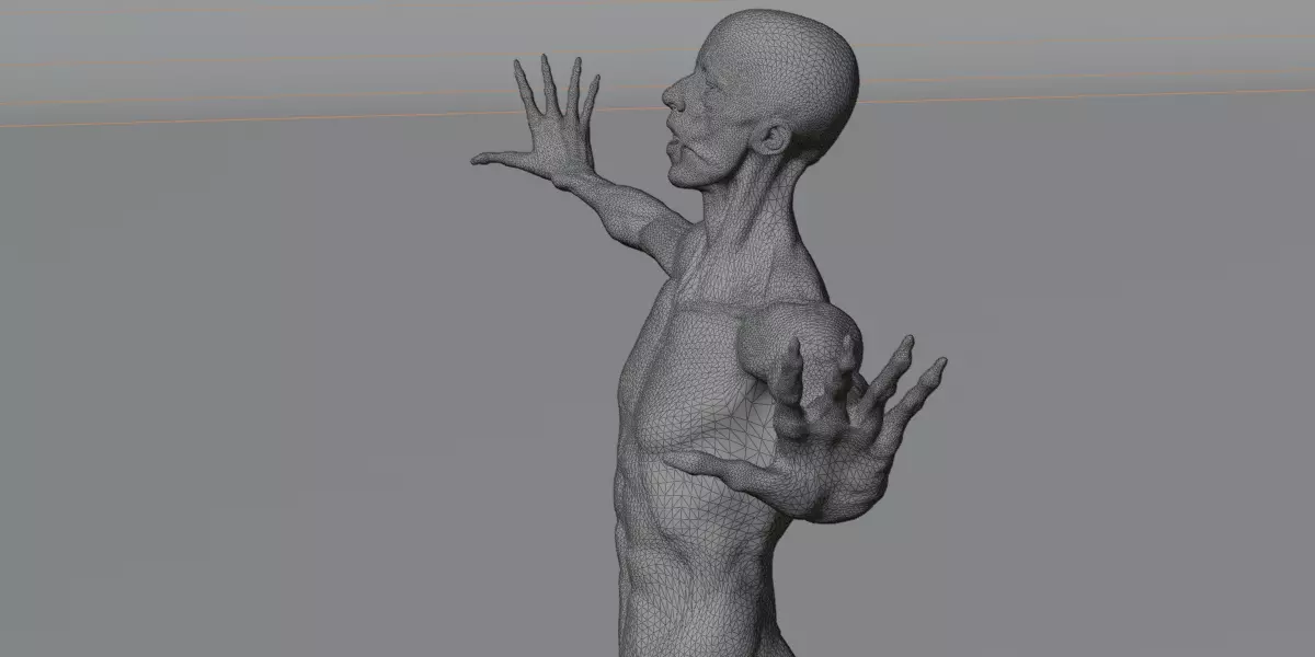 Realistic Human Muscle 3D Model Full Body Anatomical Structure Low-poly 3D model_13