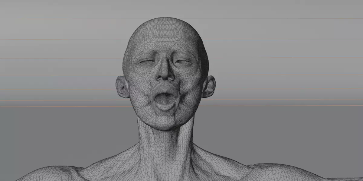 Realistic Human Muscle 3D Model Full Body Anatomical Structure Low-poly 3D model_10