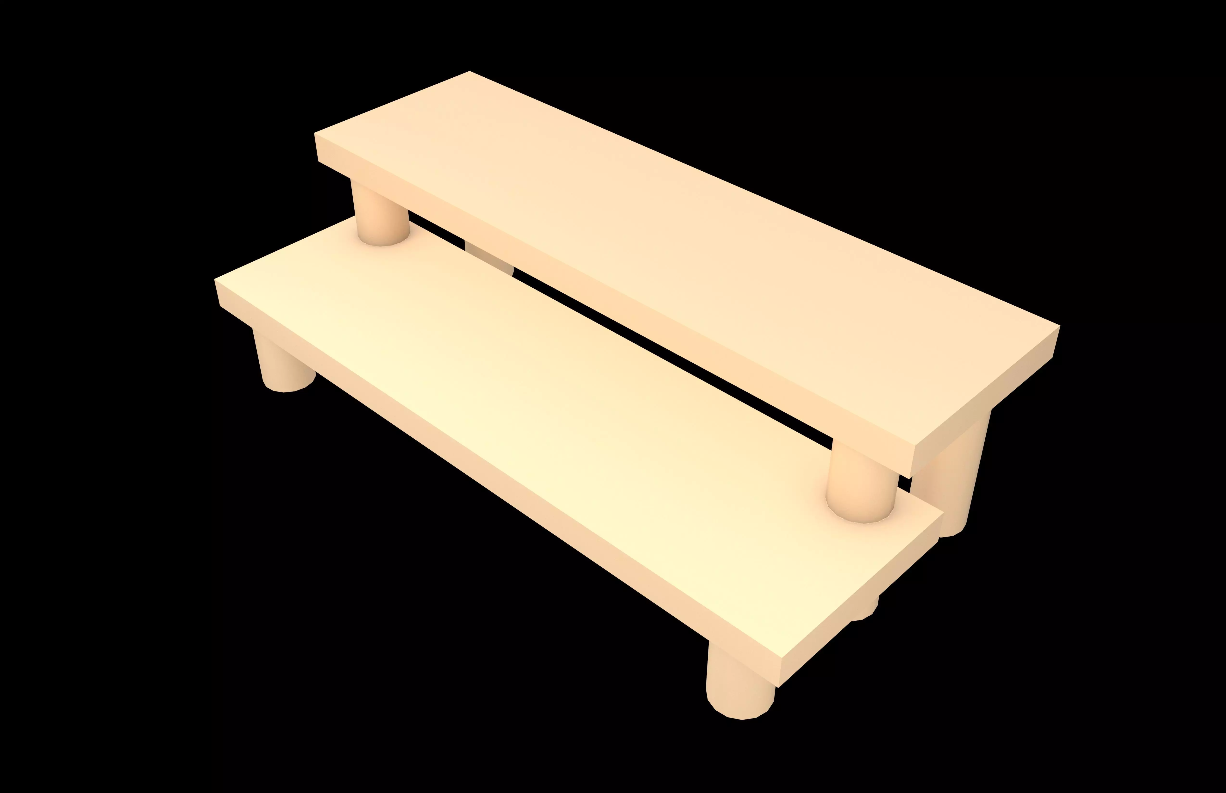 Model Display Rack v1 002 Low-poly 3D model_2