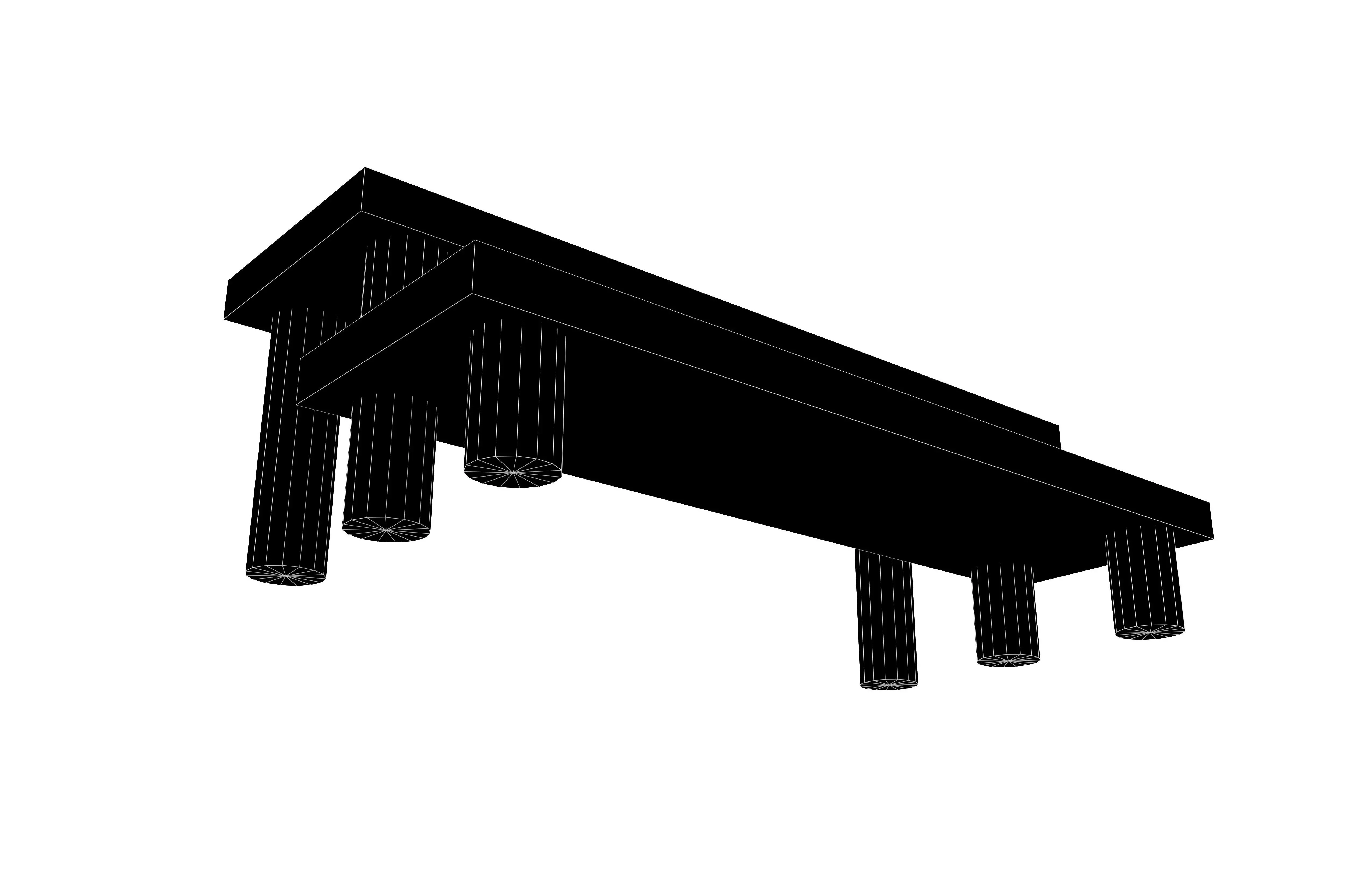 Model Display Rack v1 002 Low-poly 3D model_7