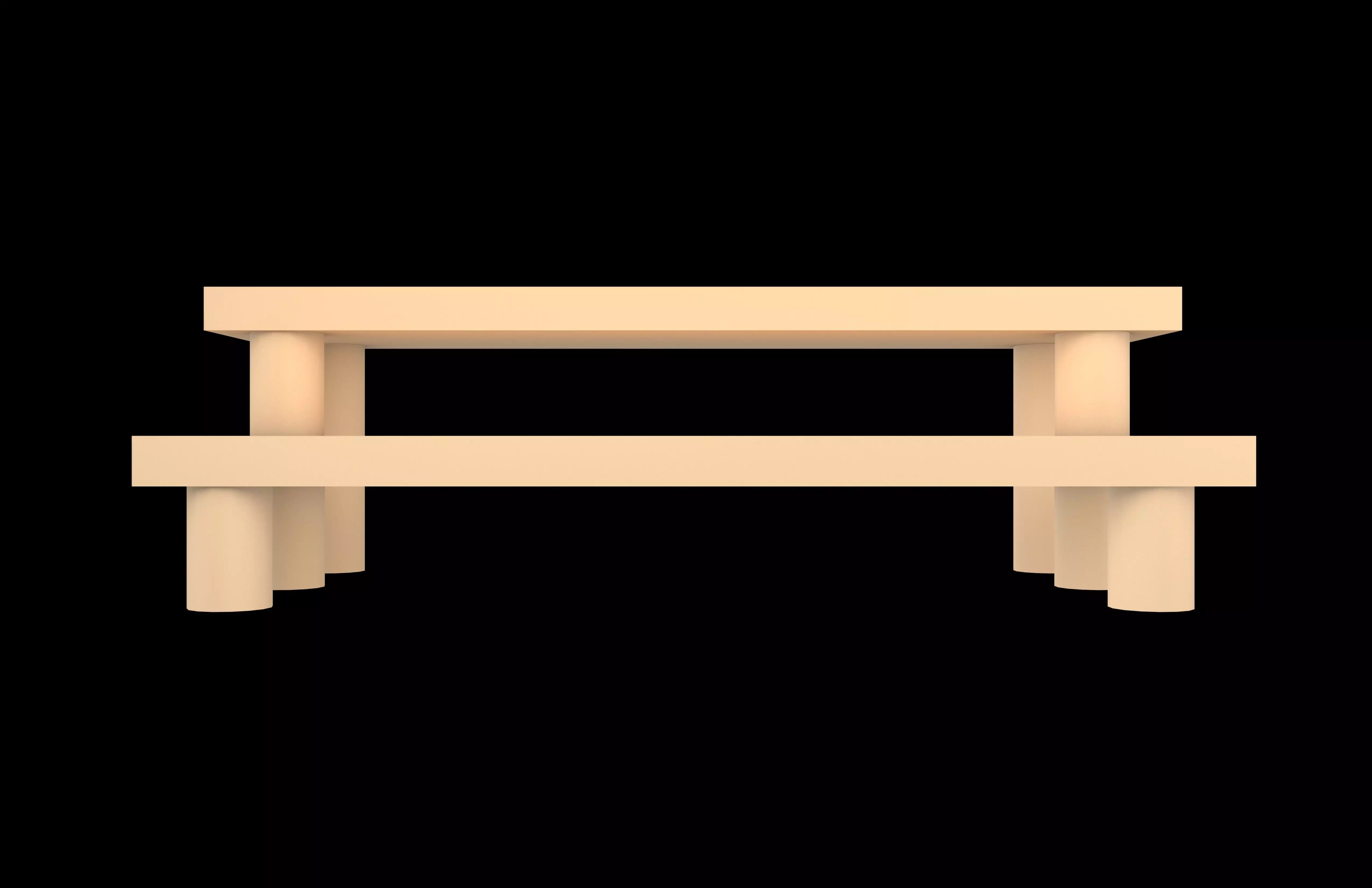 Model Display Rack v1 002 Low-poly 3D model_1